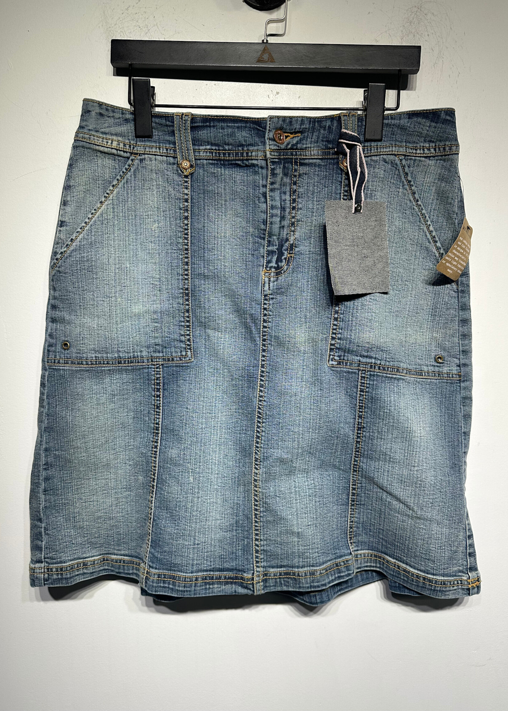 NWT Jean Star Denim Midi Skirt 33