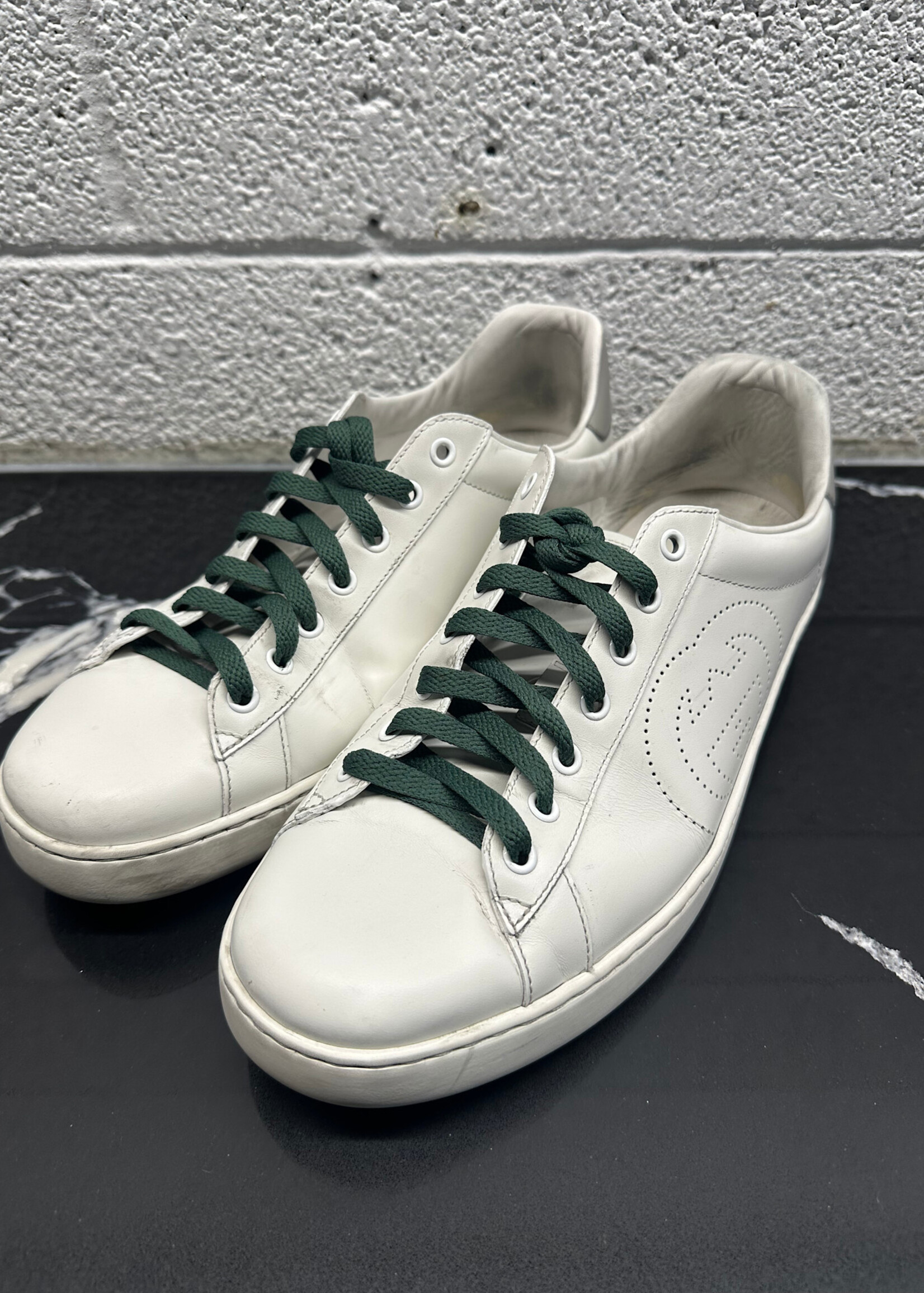 Gucci Ace White Logo Sneakers Masc 11.5