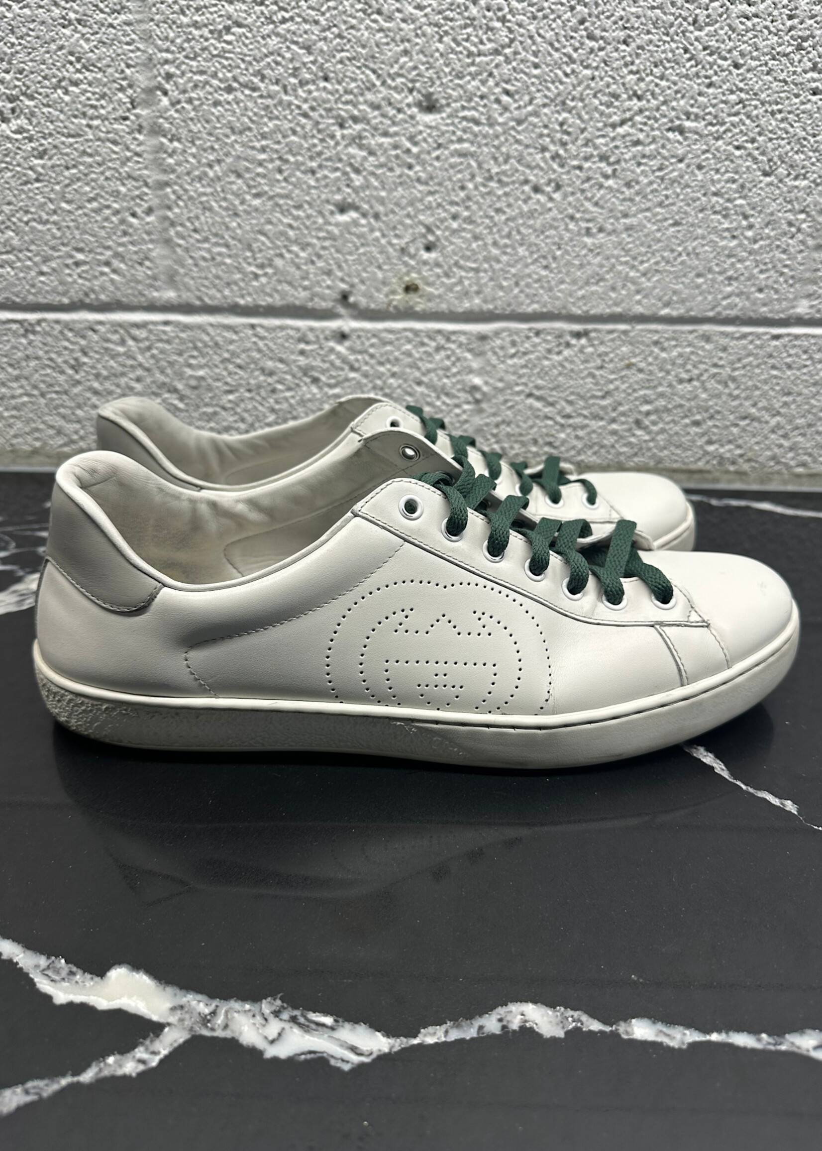 Gucci Ace White Logo Sneakers Masc 11.5