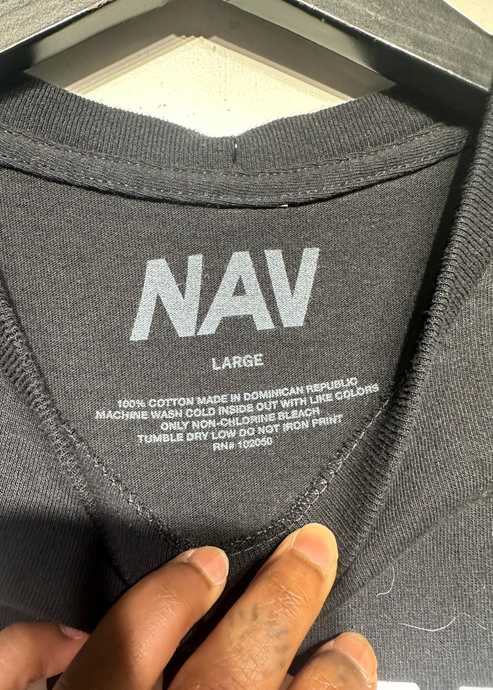 Nav Demons Protected By Angels Black Tee L