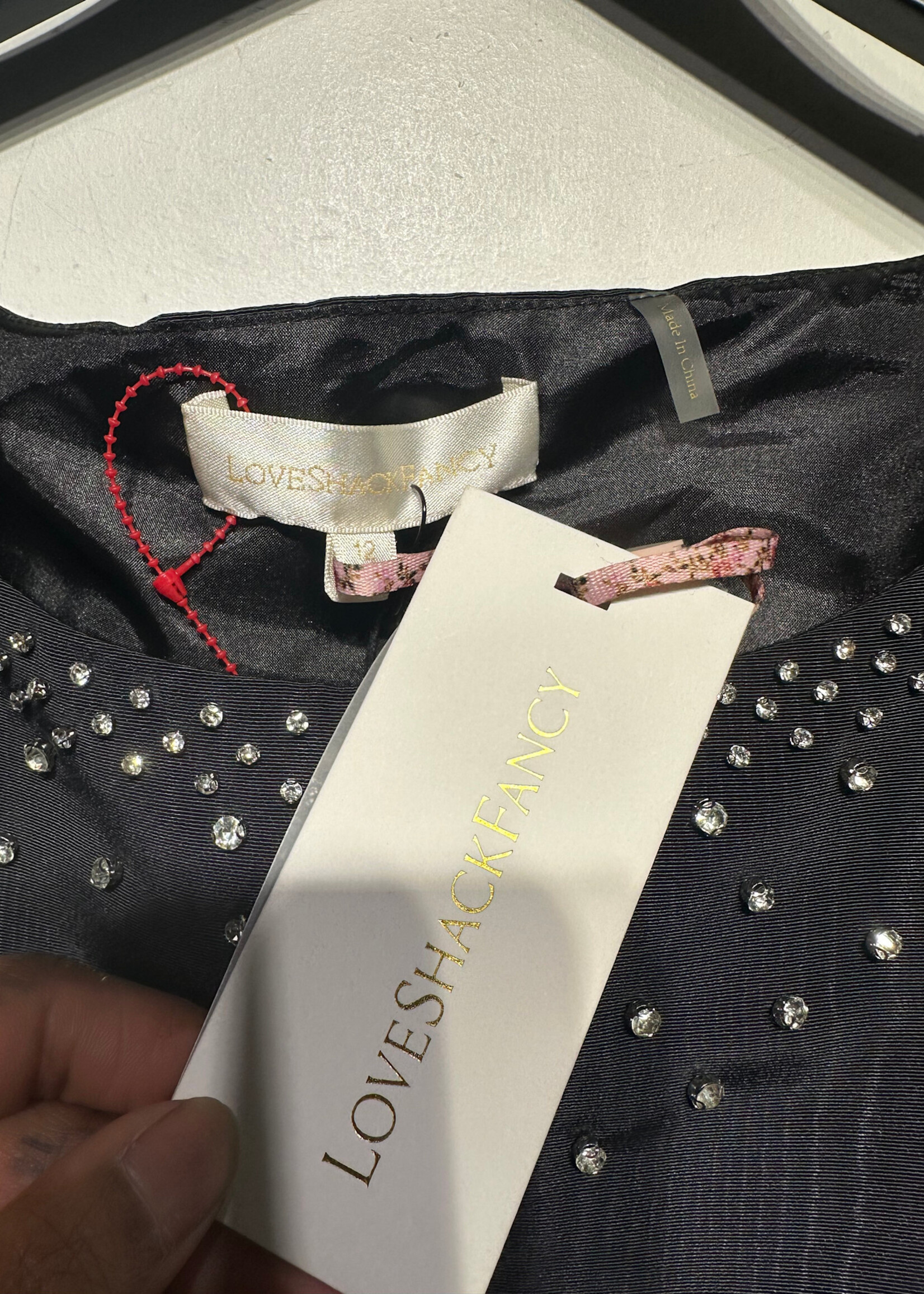 LOVESHACKFANCY JEWEL BLOUSE XL