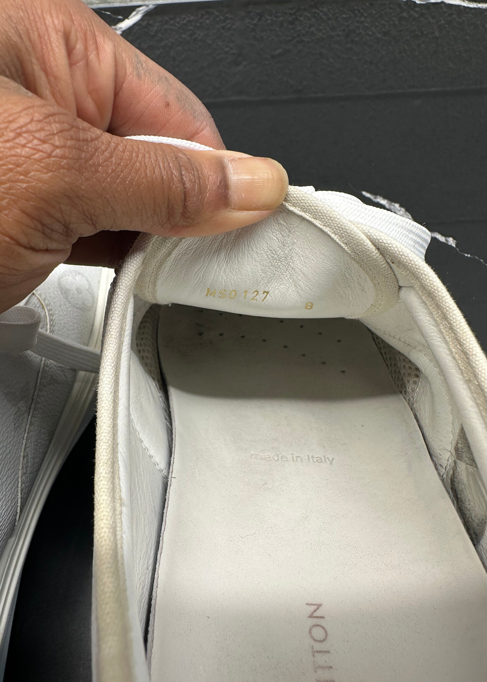 Louis Vuitton White Trocadero Sneakers Masc 9