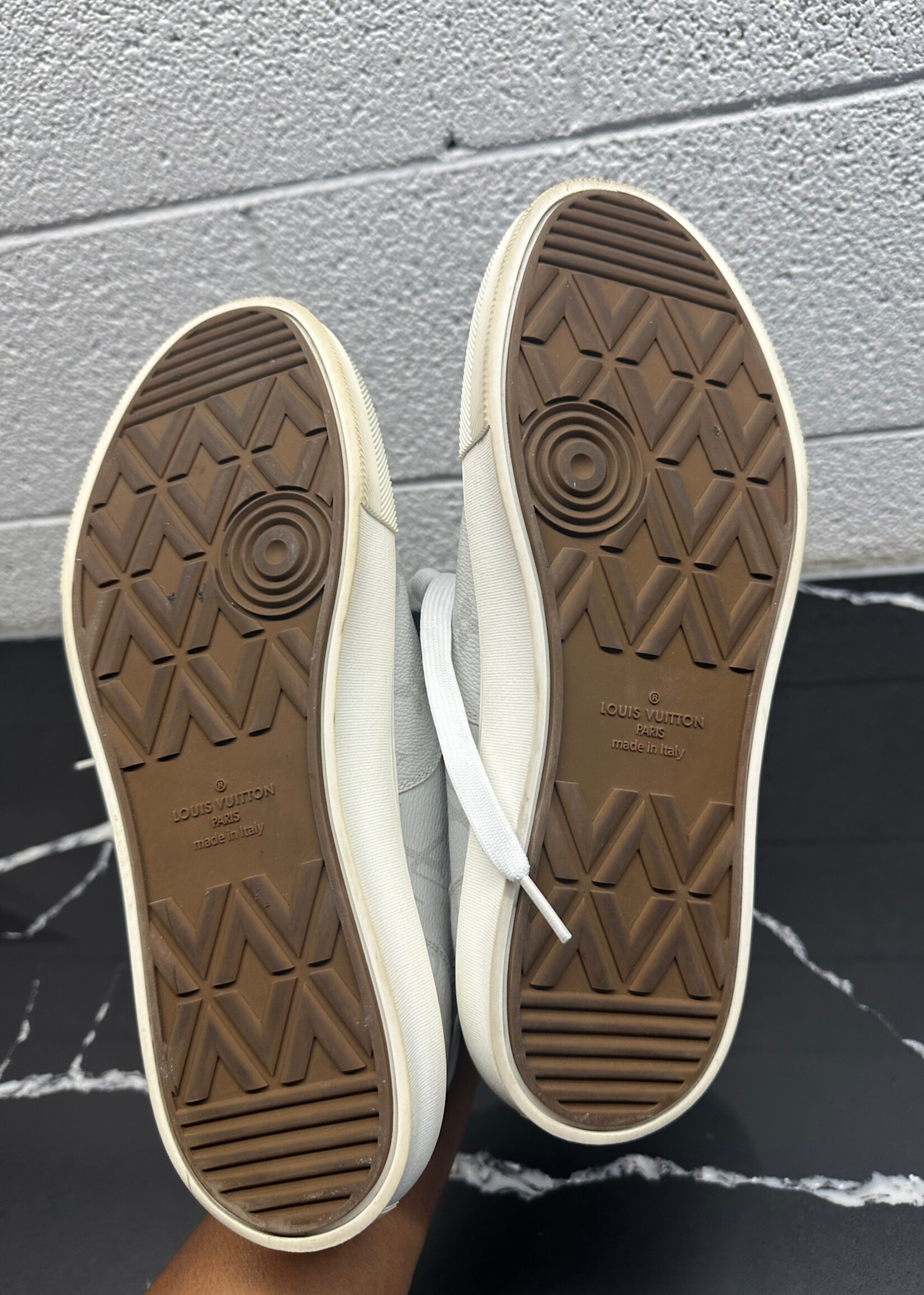 Louis Vuitton White Trocadero Sneakers Masc 9