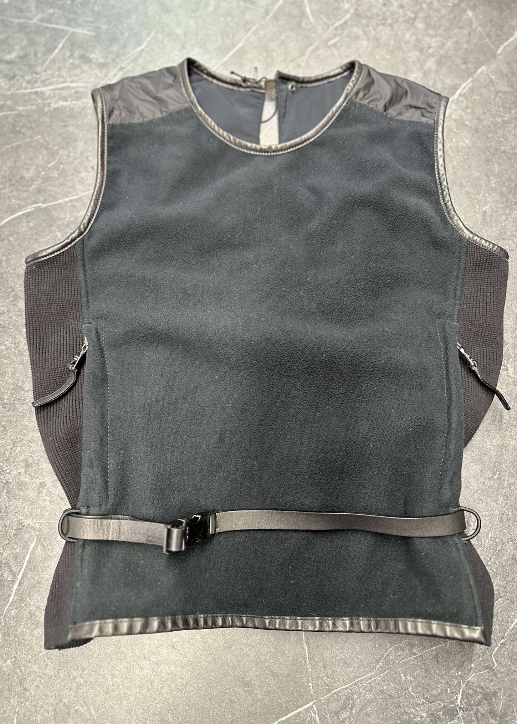 Prada Y2K Fleece Belted Vest M - ALT REBEL