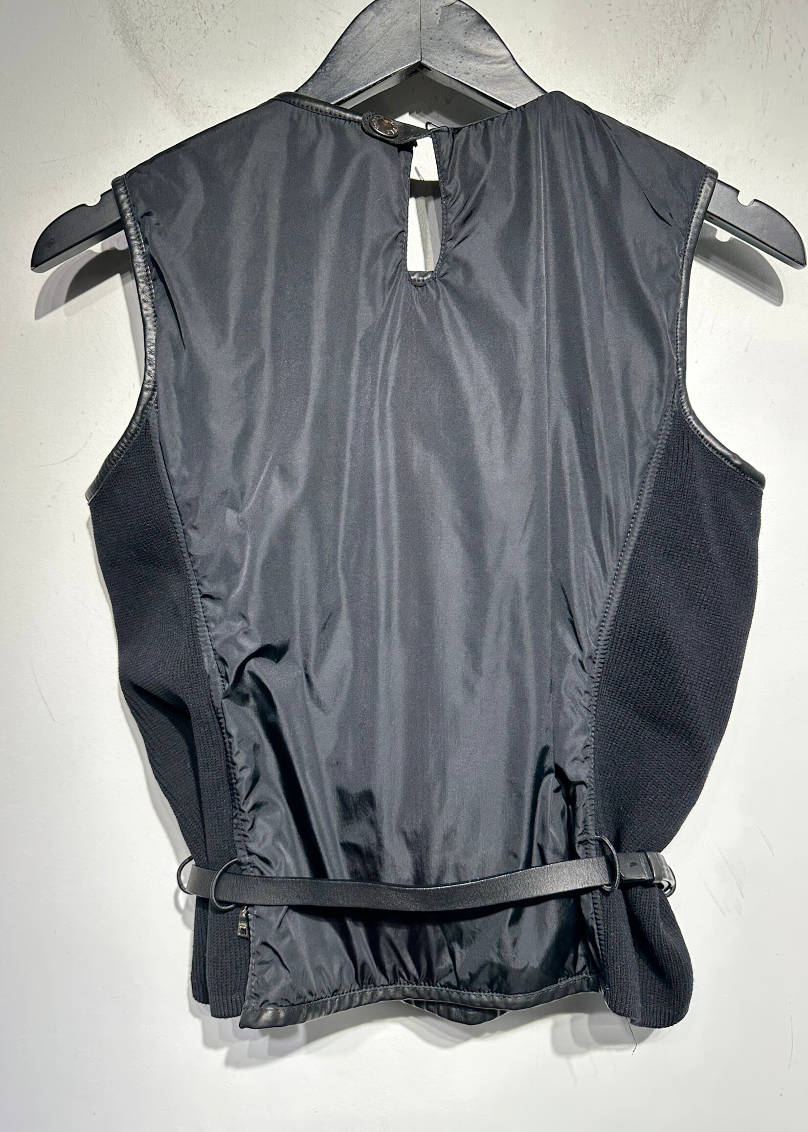 Prada Y2K Fleece Belted Vest M