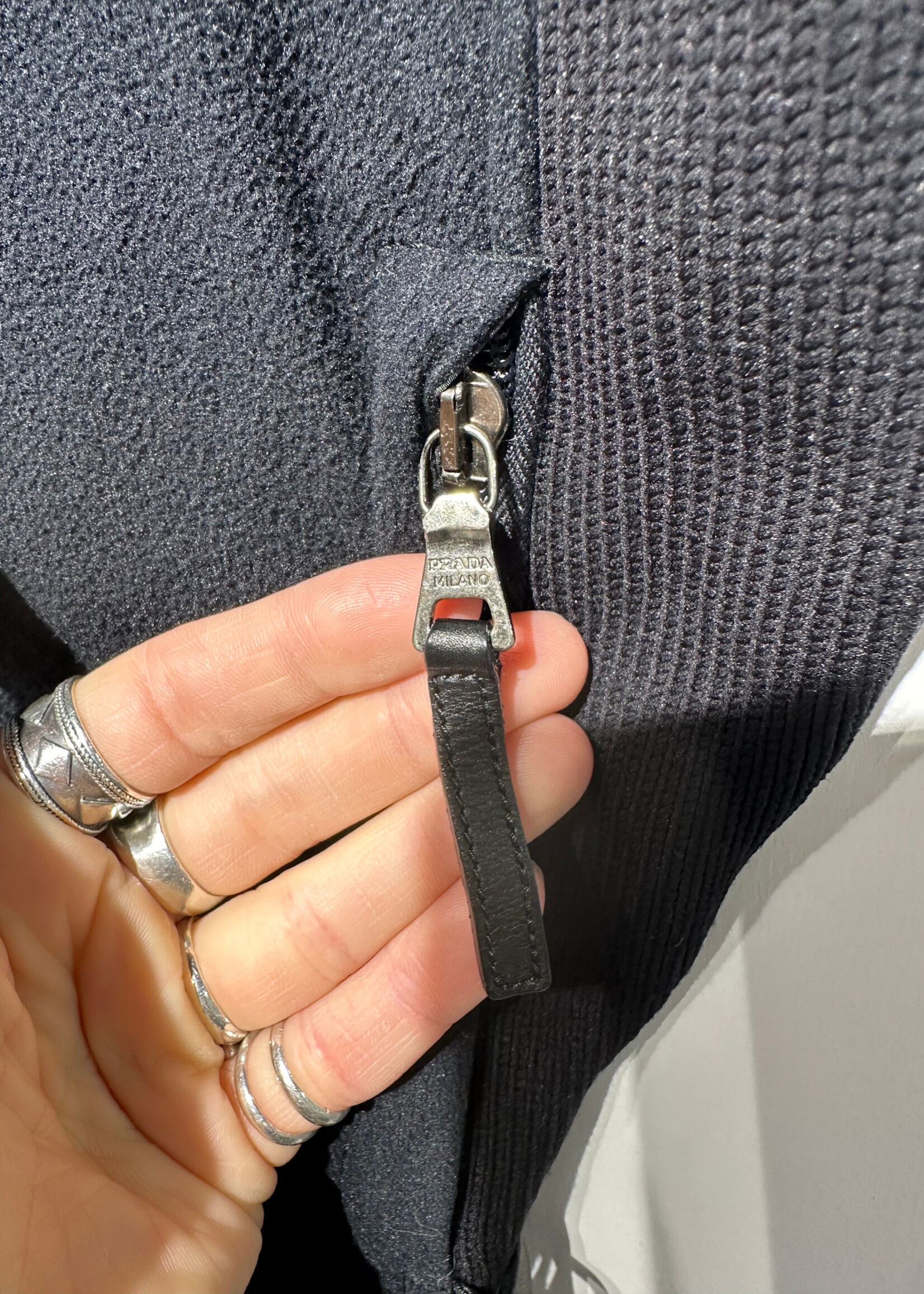 Prada Y2K Fleece Belted Vest M