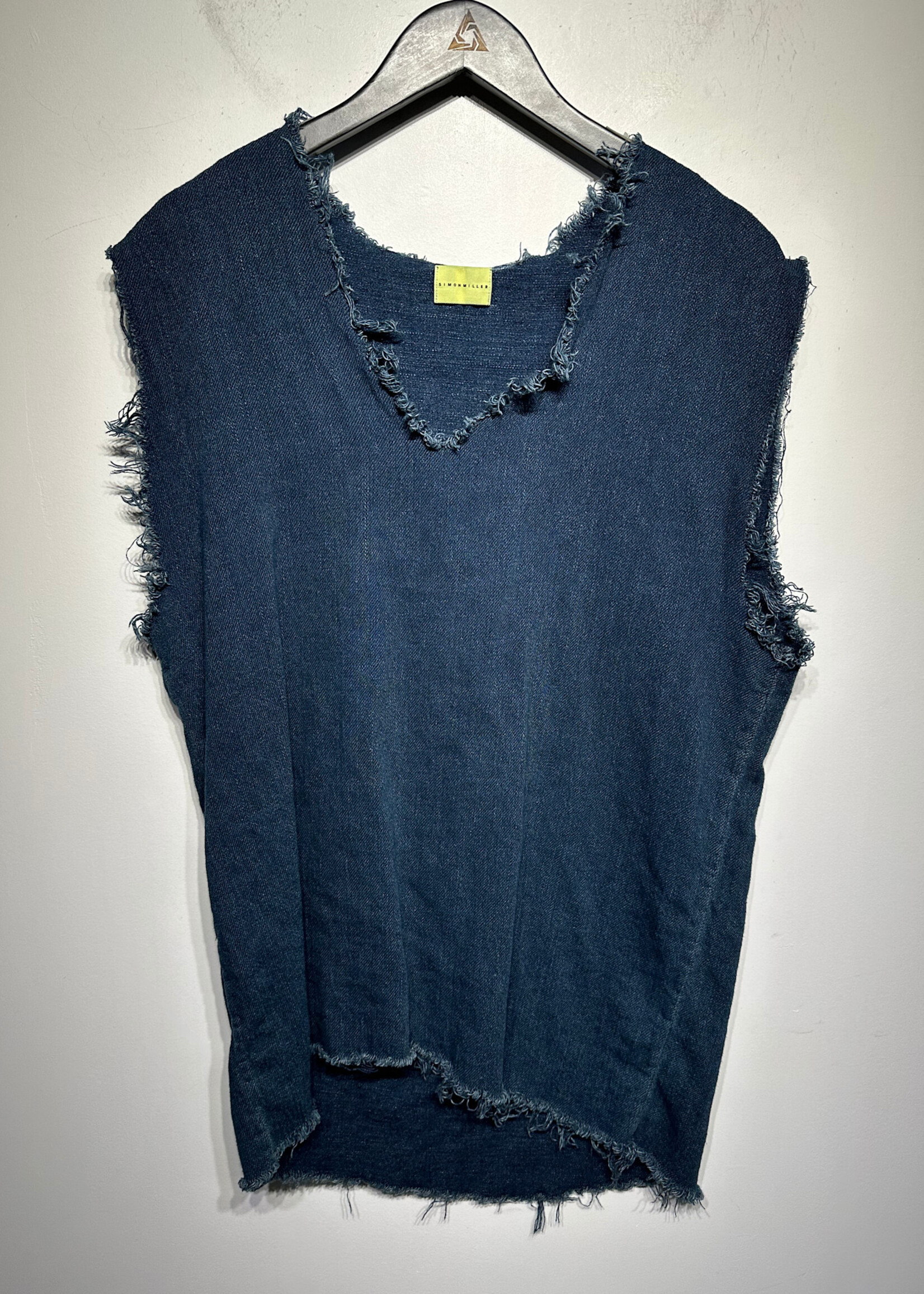 Simon Miller Denim Distress Hem Dress XS/S