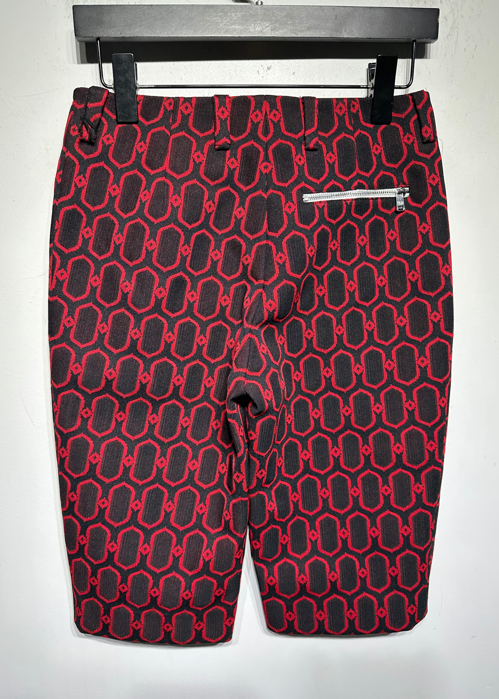 NWT Prada Red Black Capri Pants 28