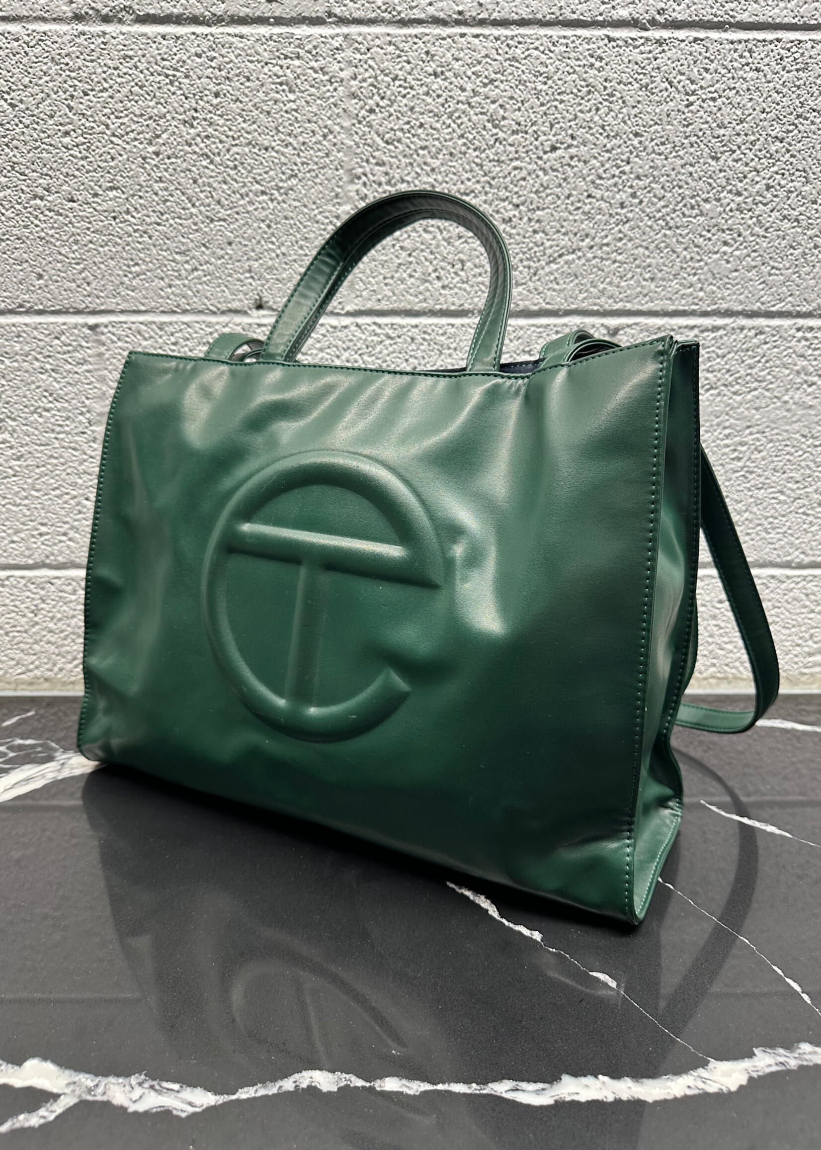 Telfar Forest Green Medium Shopper