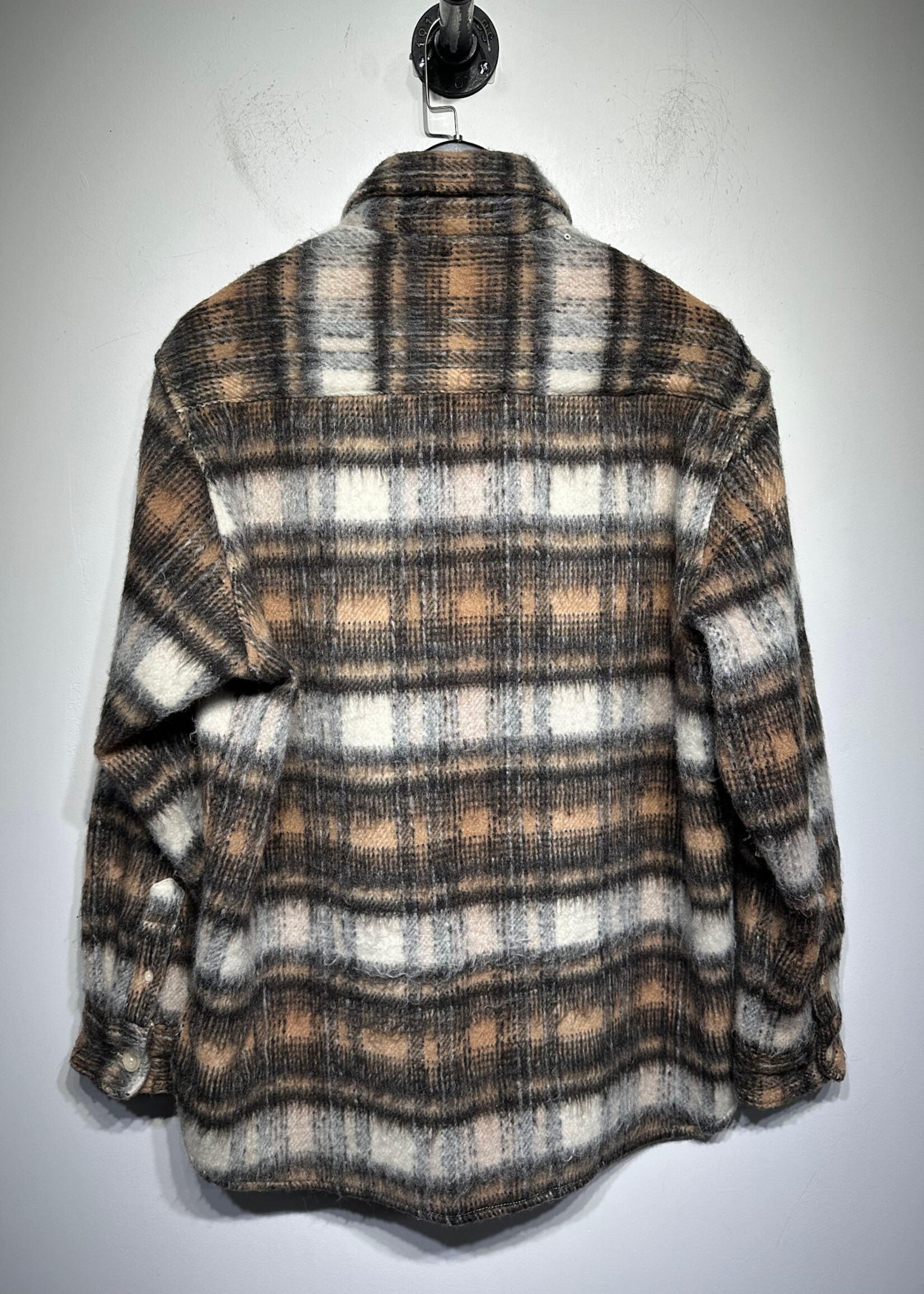 Allsaints Fuzzy Flannel Jacket S