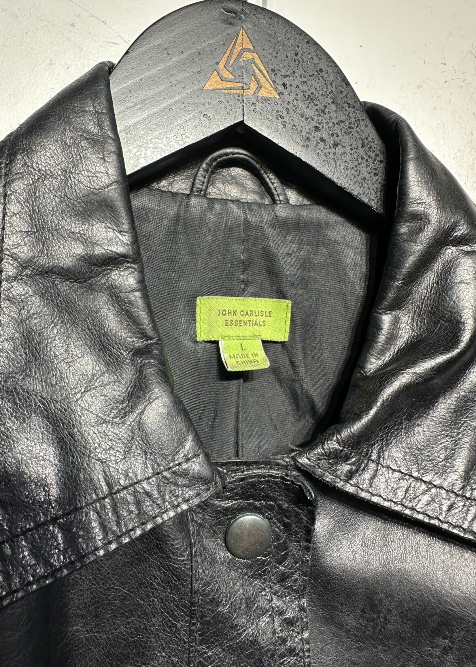 John Carlisle Vintage Leather Jacket Fem L