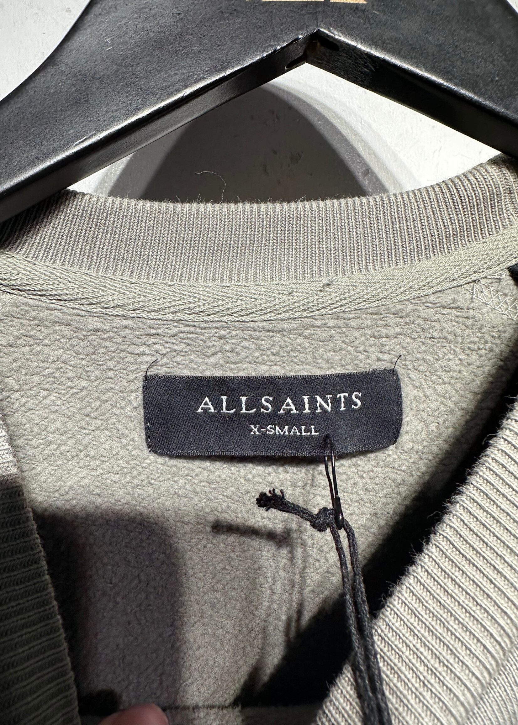 Allsaints Green Graphic Crew Neck Sweater XS