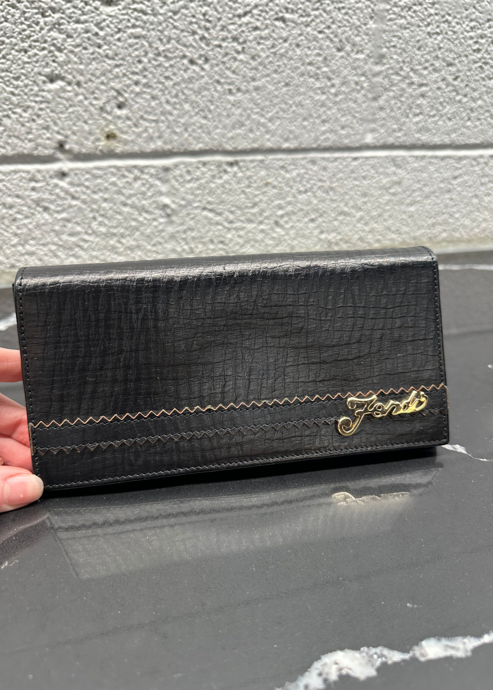 Fendi Black Wallet OS