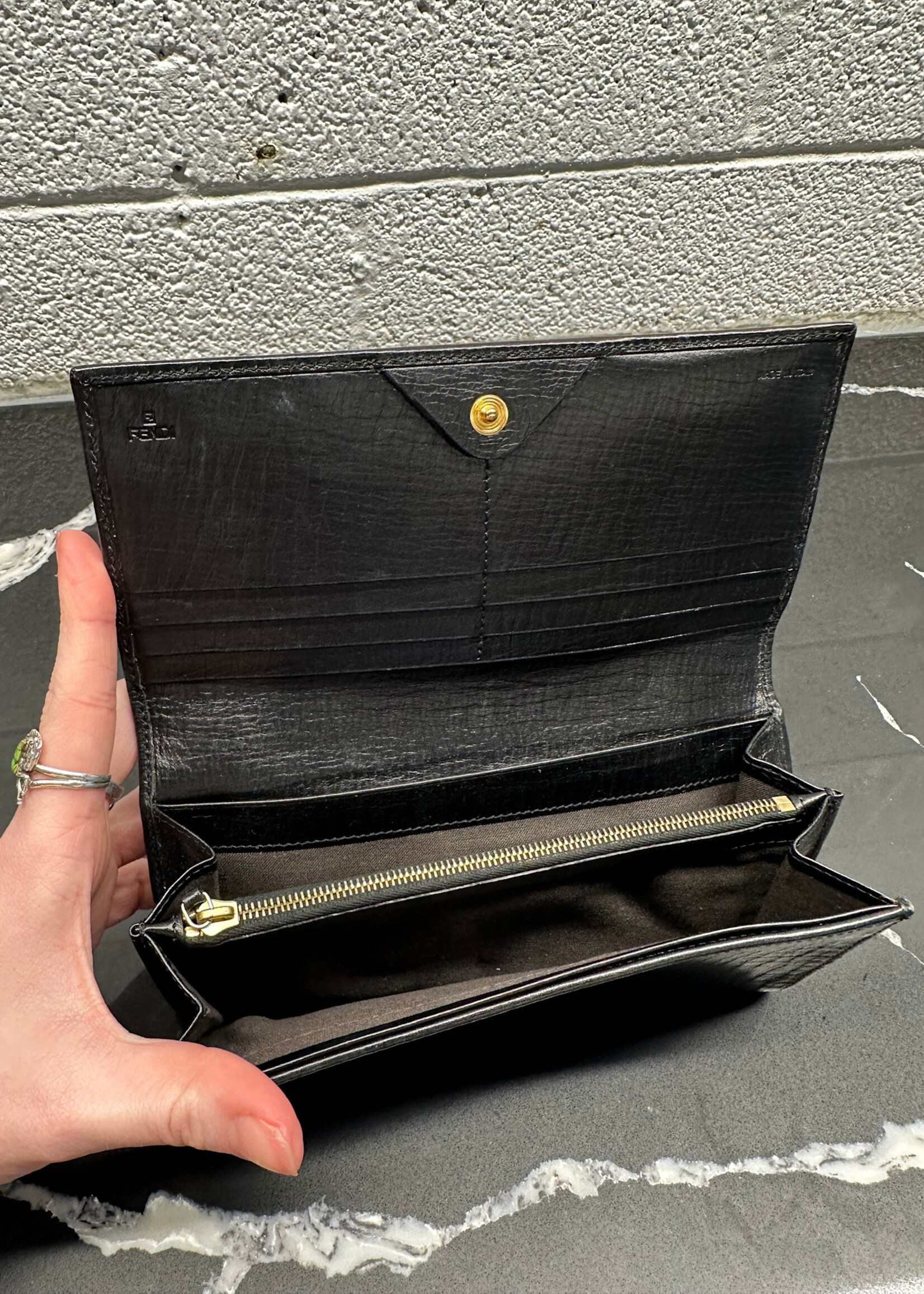 Fendi Black Wallet OS