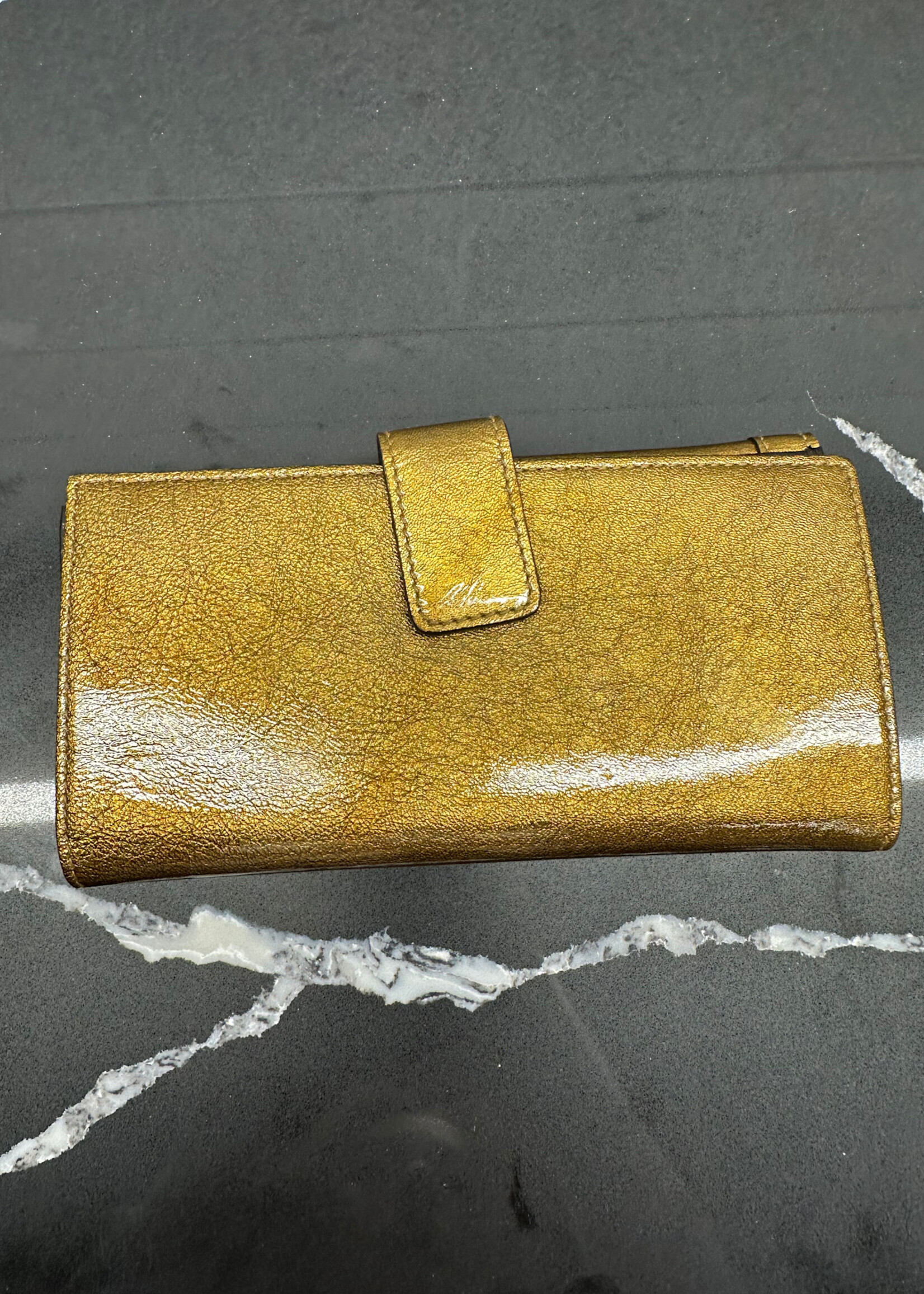 Gucci Gold Heart Wallet OS