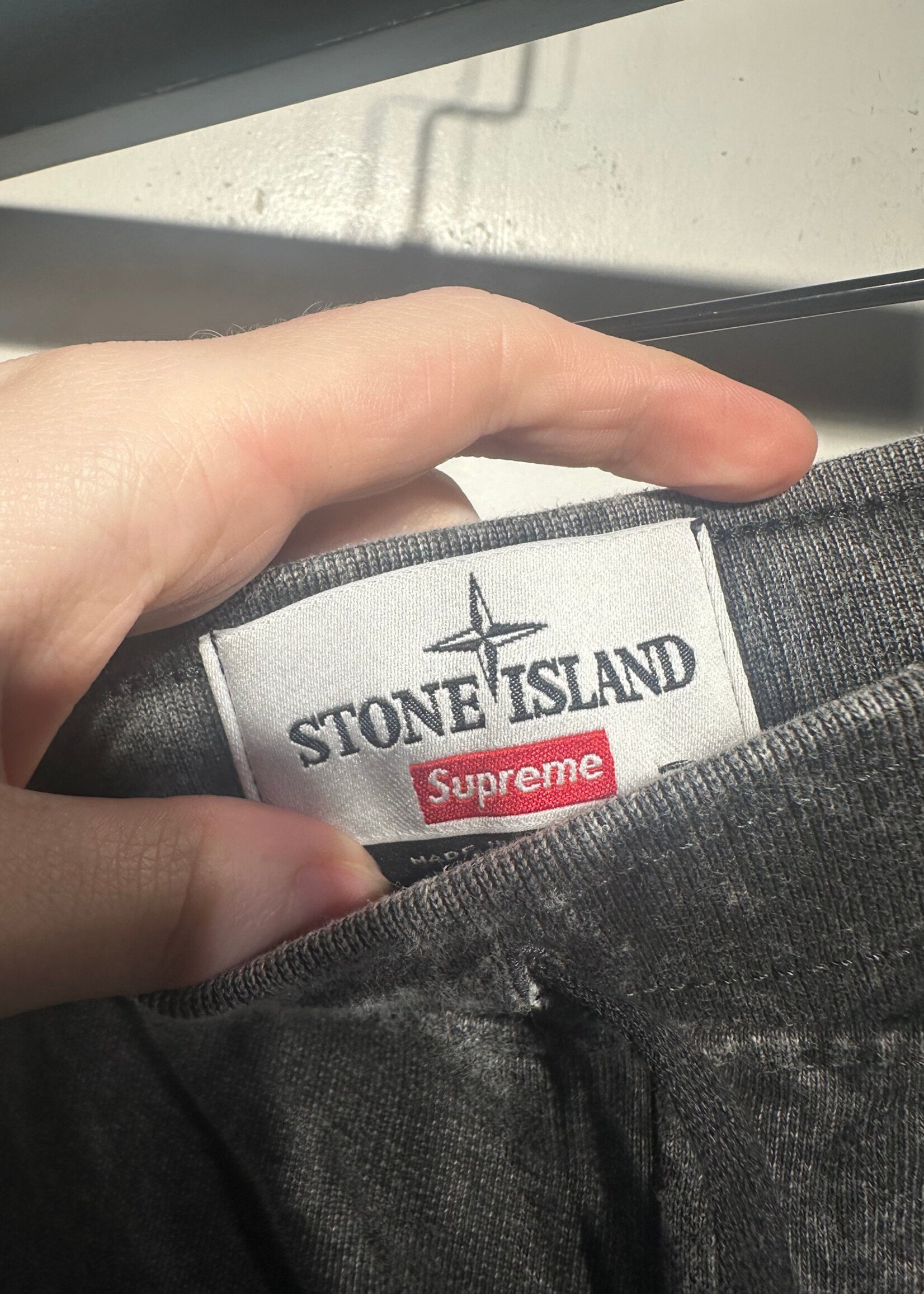 Stone Island Supreme Gray Joggers Masc 30