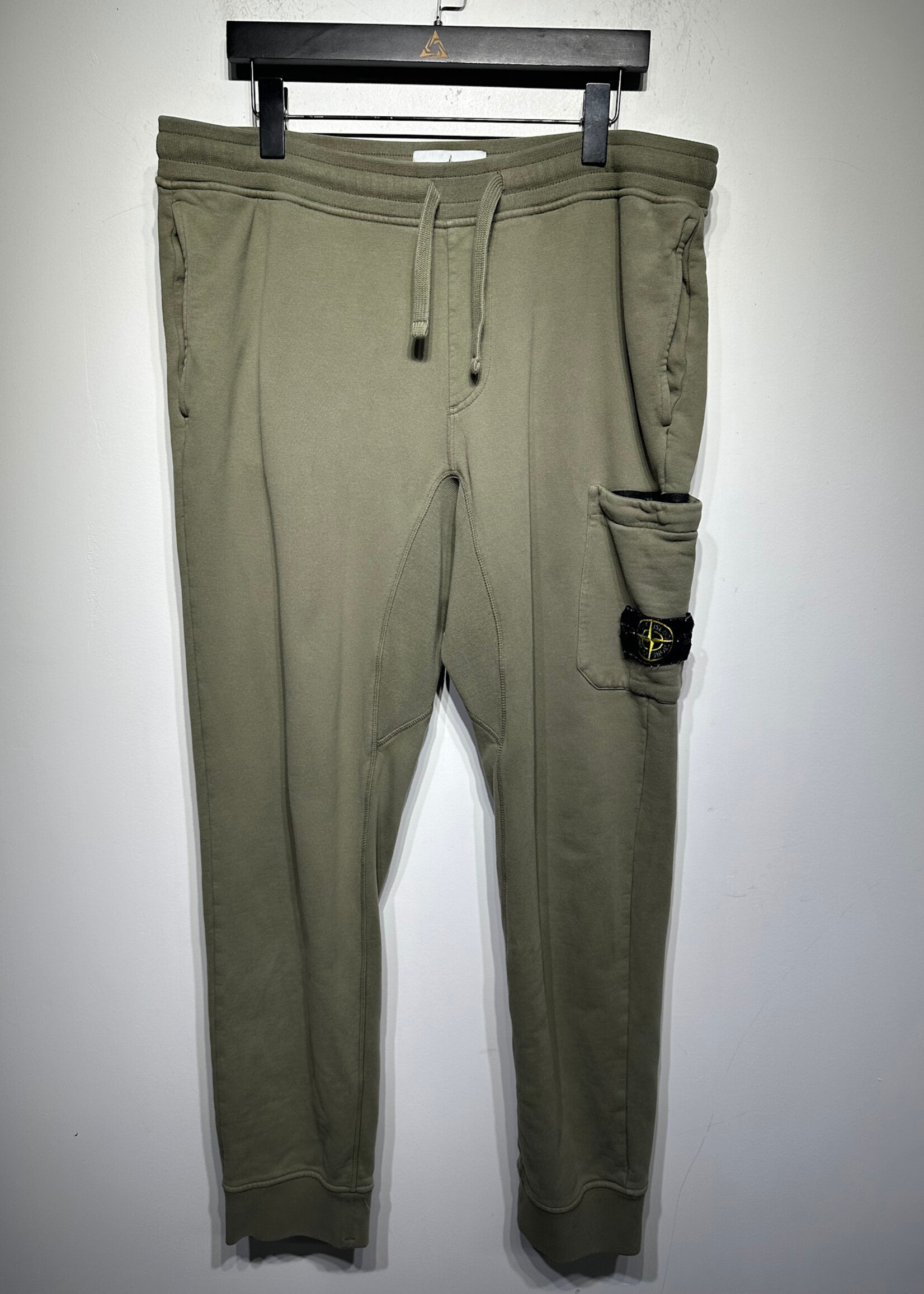 Stone Island Green Cargo Joggers Masc 36