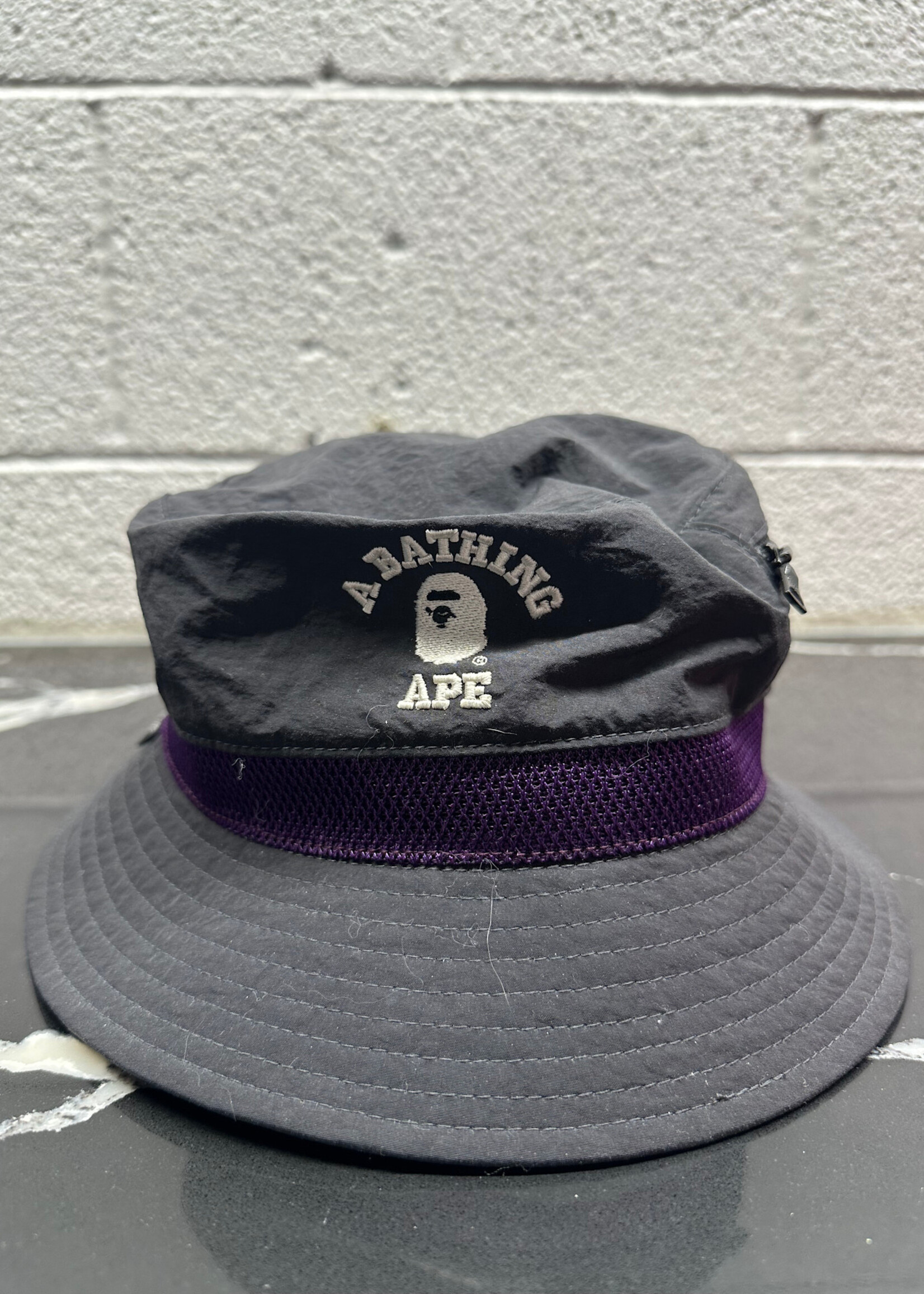 Bape Black Purple Bucket Hat OS