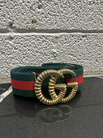 Gucci Double G Elastic Style Clasp Belt