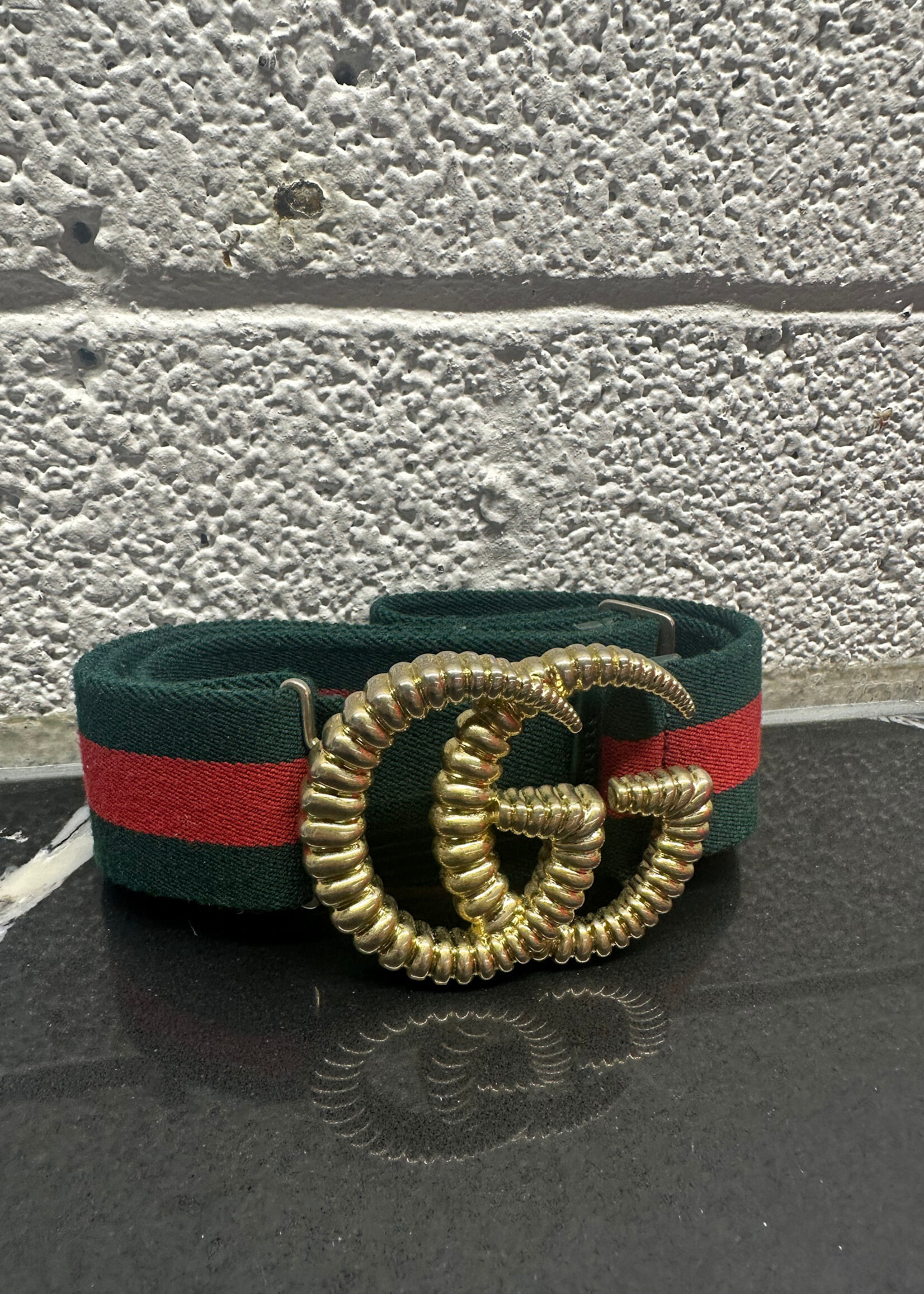 Gucci Double G Elastic Style Clasp Belt