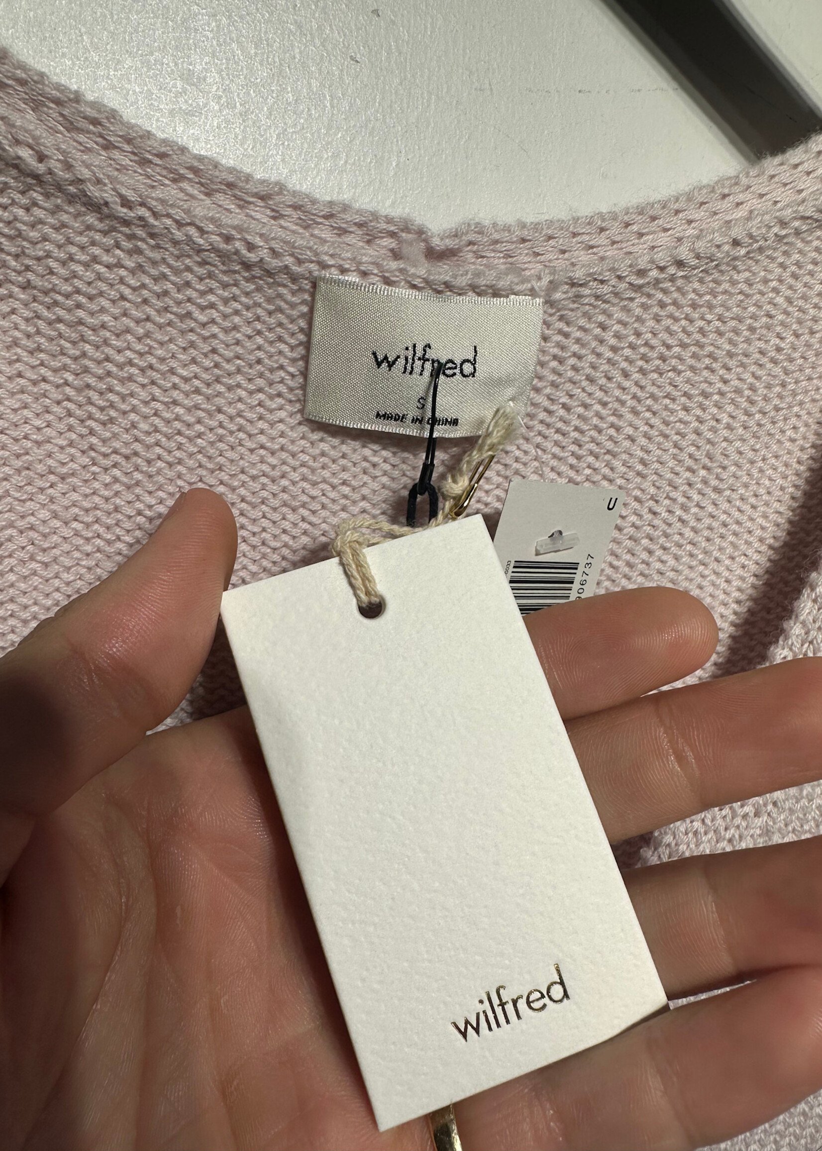 NWT Wilfred Light Pink Knit Tank S