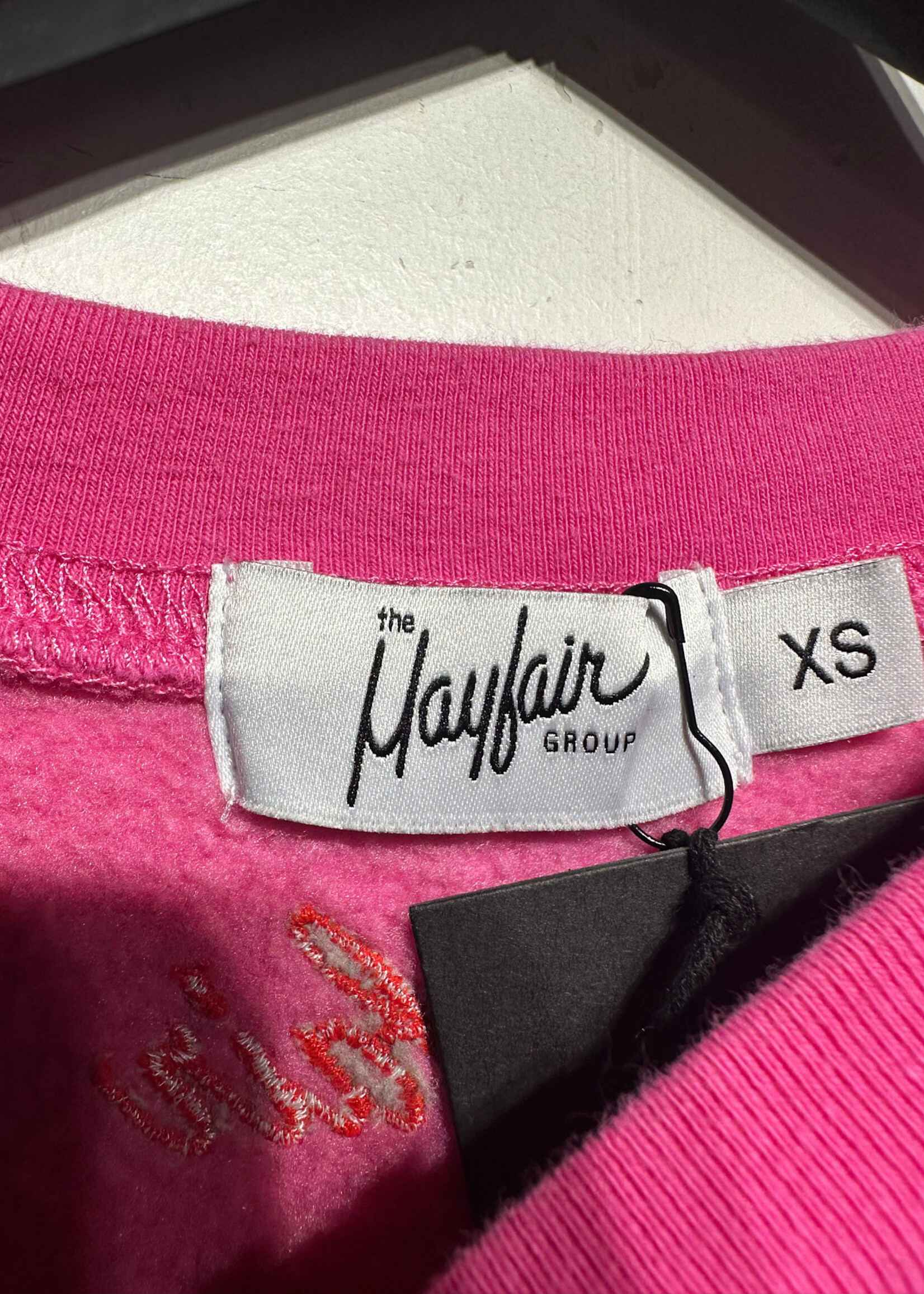 MAYFAIR GROUP PINK SWEATER XS