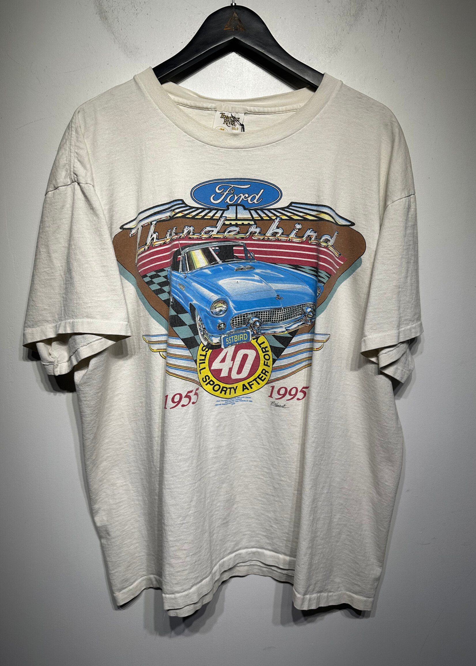 Ford Thunderbird Vintage White Tee XL AS IS
