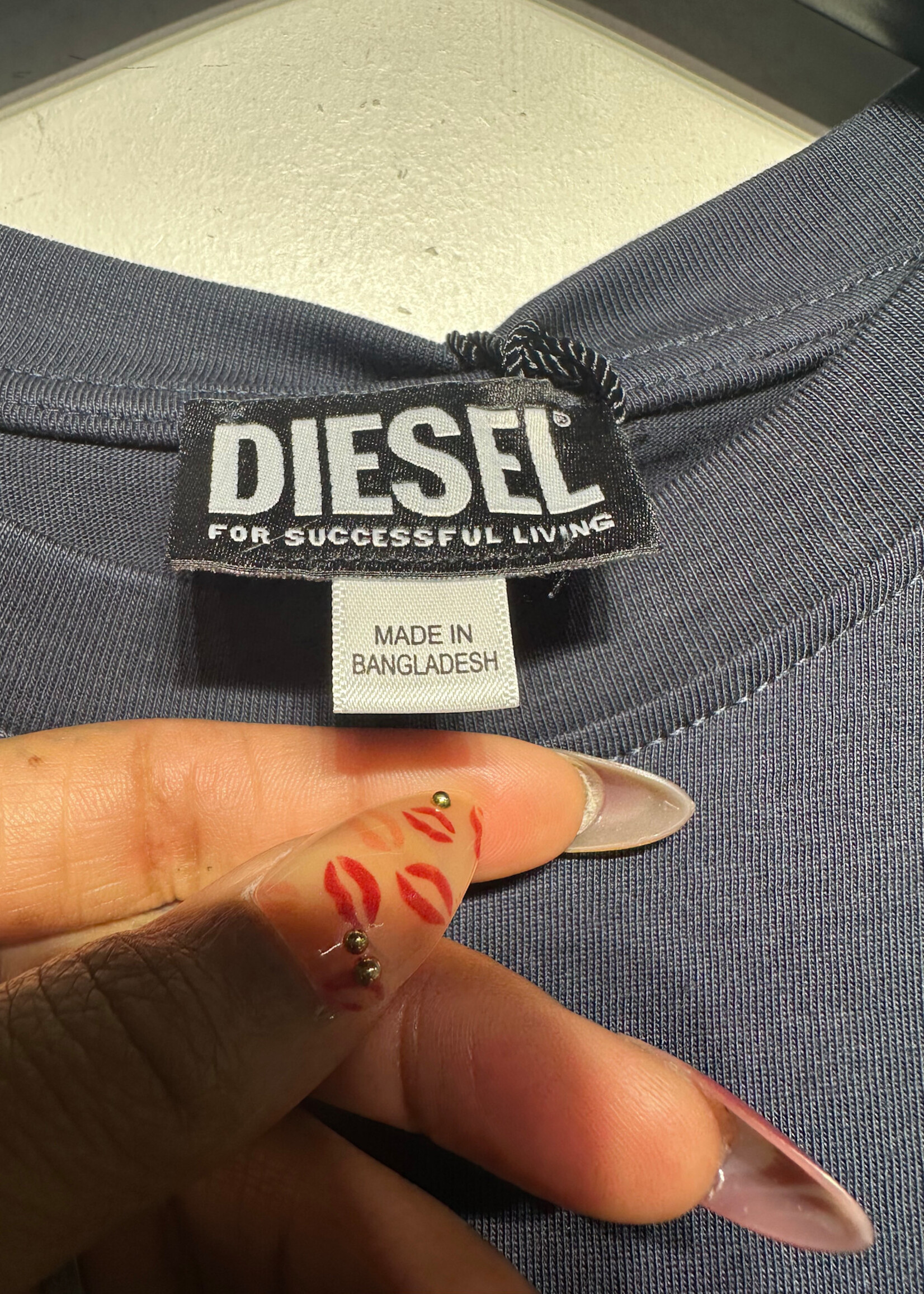 NWT DIESEL BLACK  DENIM DIVISION TEE M