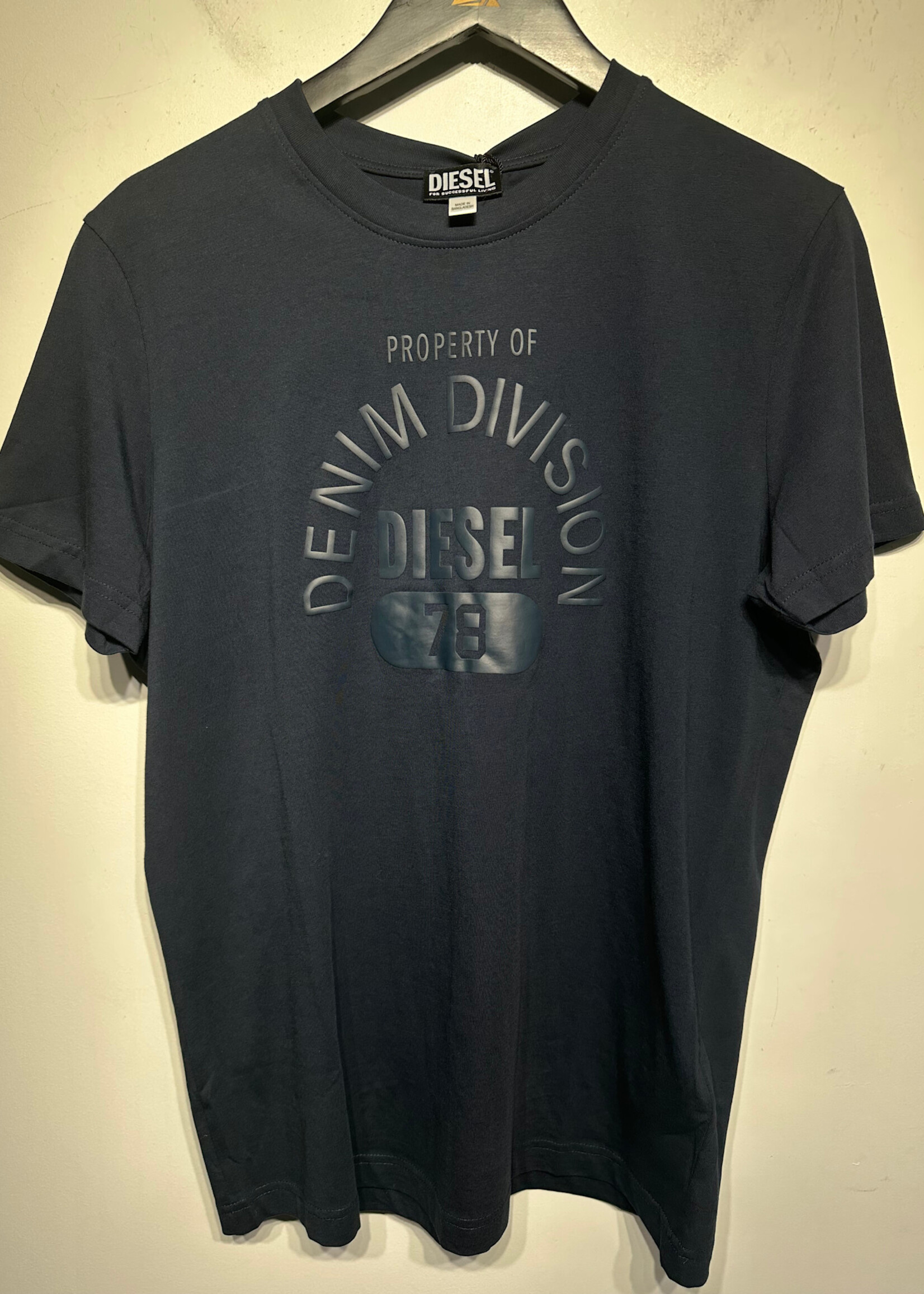 NWT DIESEL BLACK  DENIM DIVISION TEE M