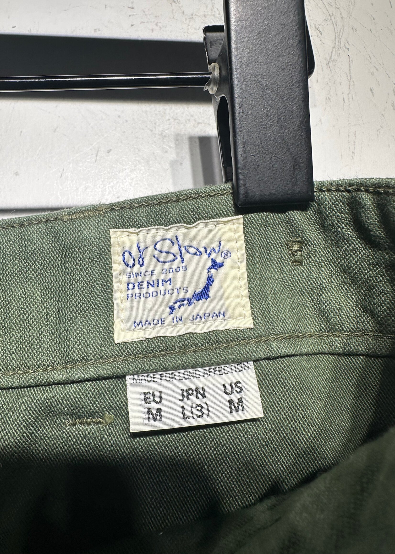Or Slow Made in Japan Green Pants Masc 33