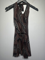 Tempted Hearts Y2K Red Black Halter Dress S