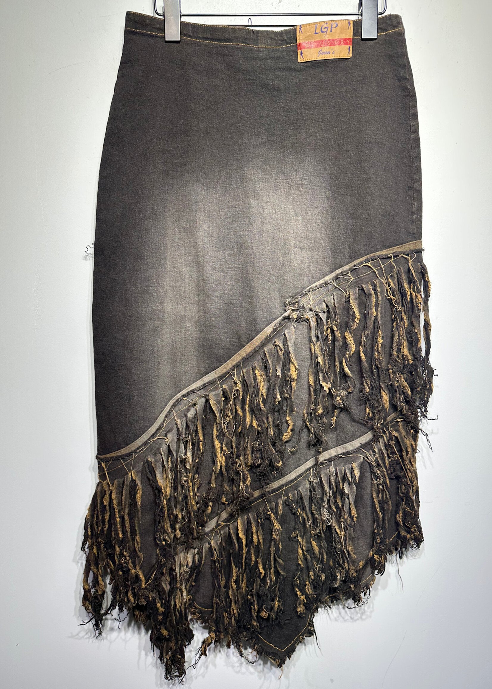 LGP Brown Fringe Maxi Skirt 29