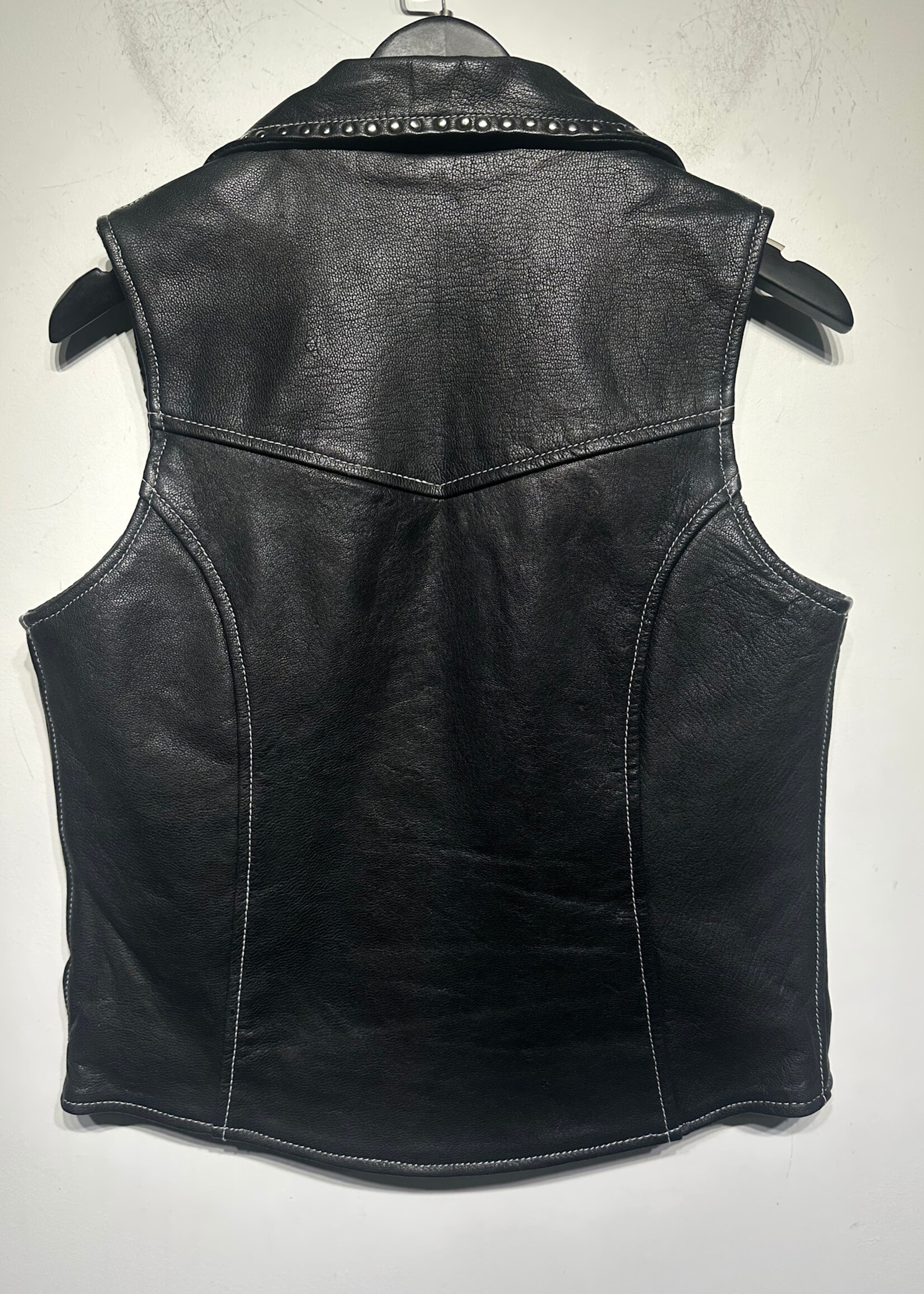 Milwaukee Studded Leather Vest Fem M
