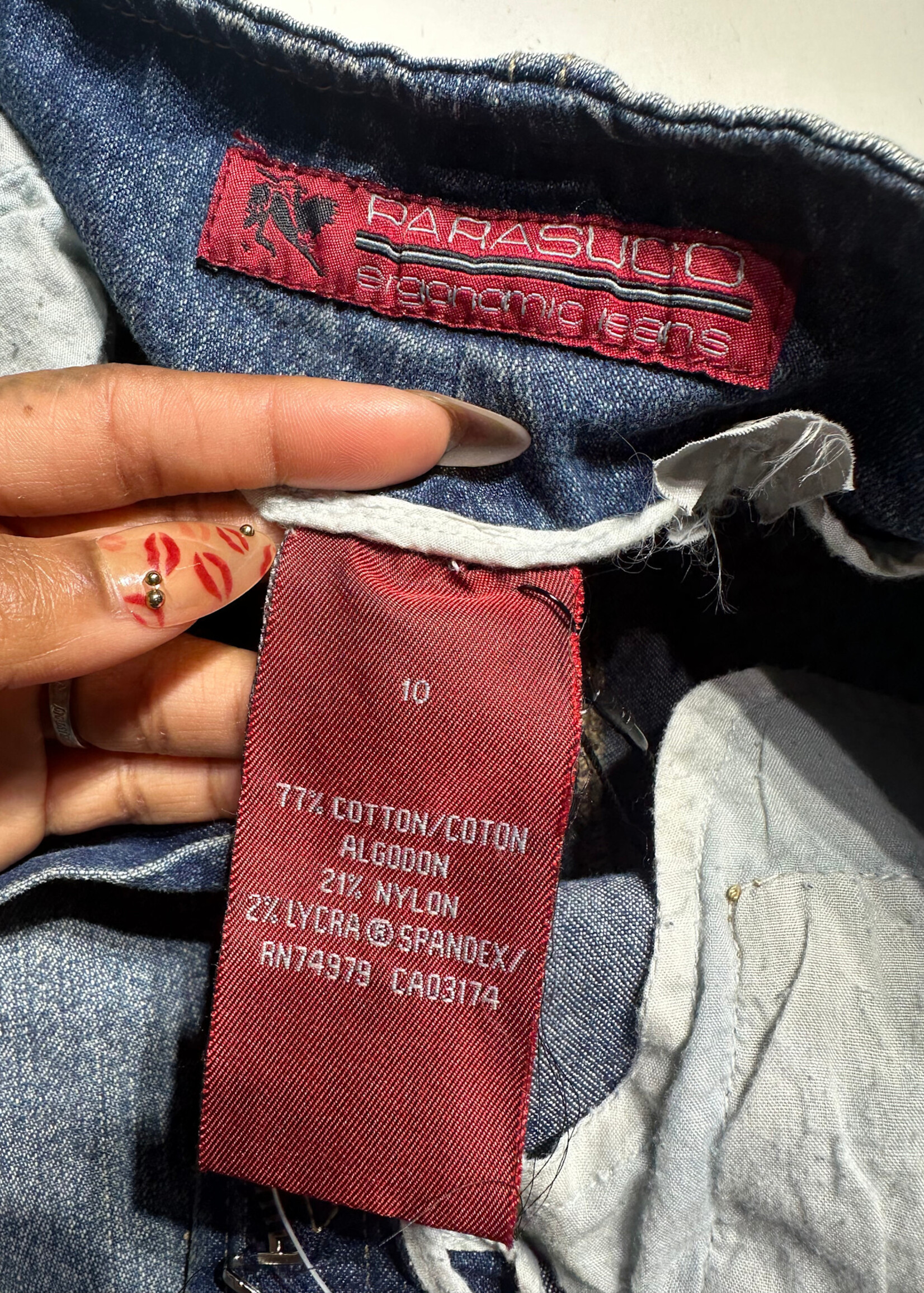 Parasuco Y2K Denim Side Slit Skirt 29