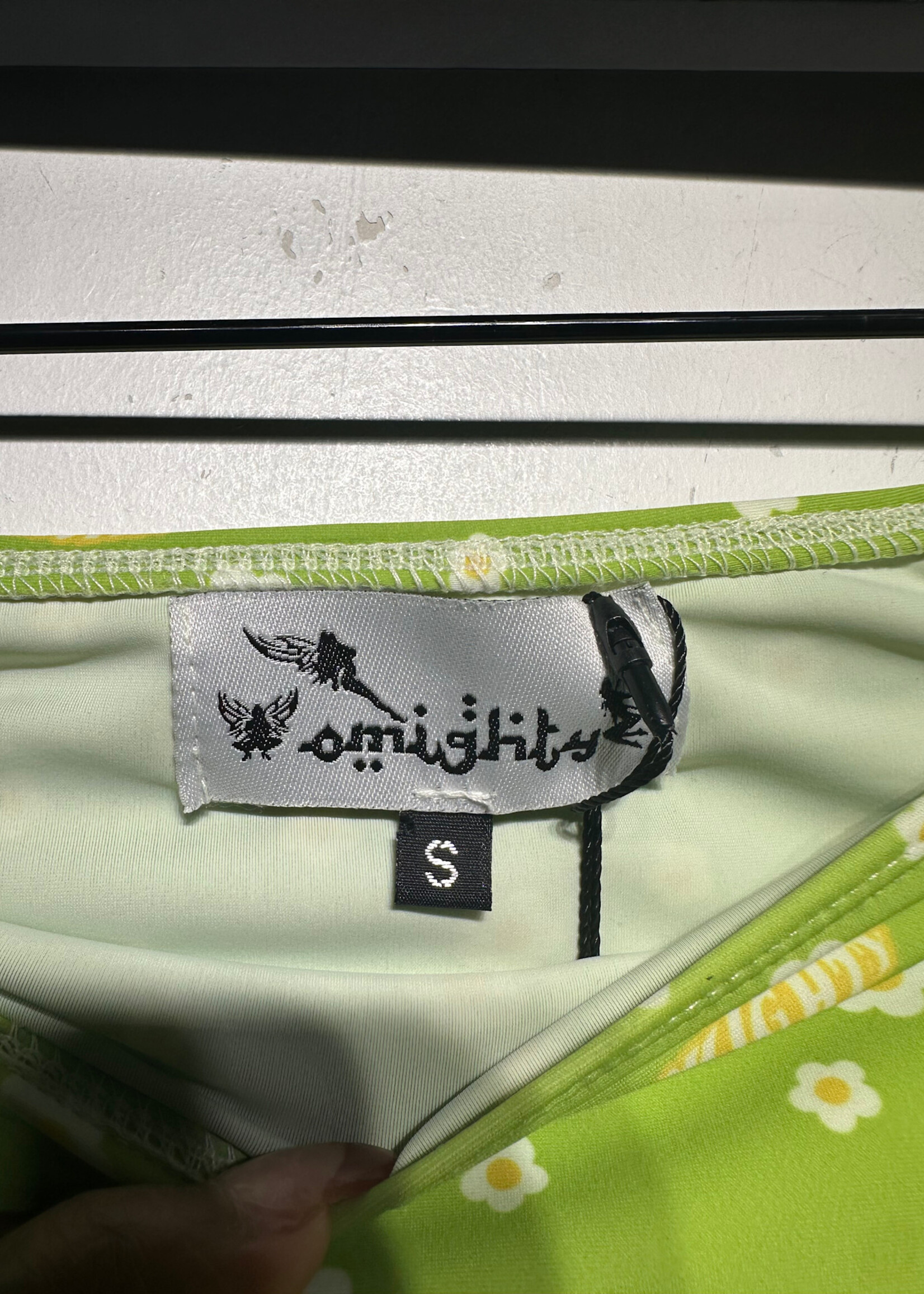 Omighty Green Floral Mini Skirt 25