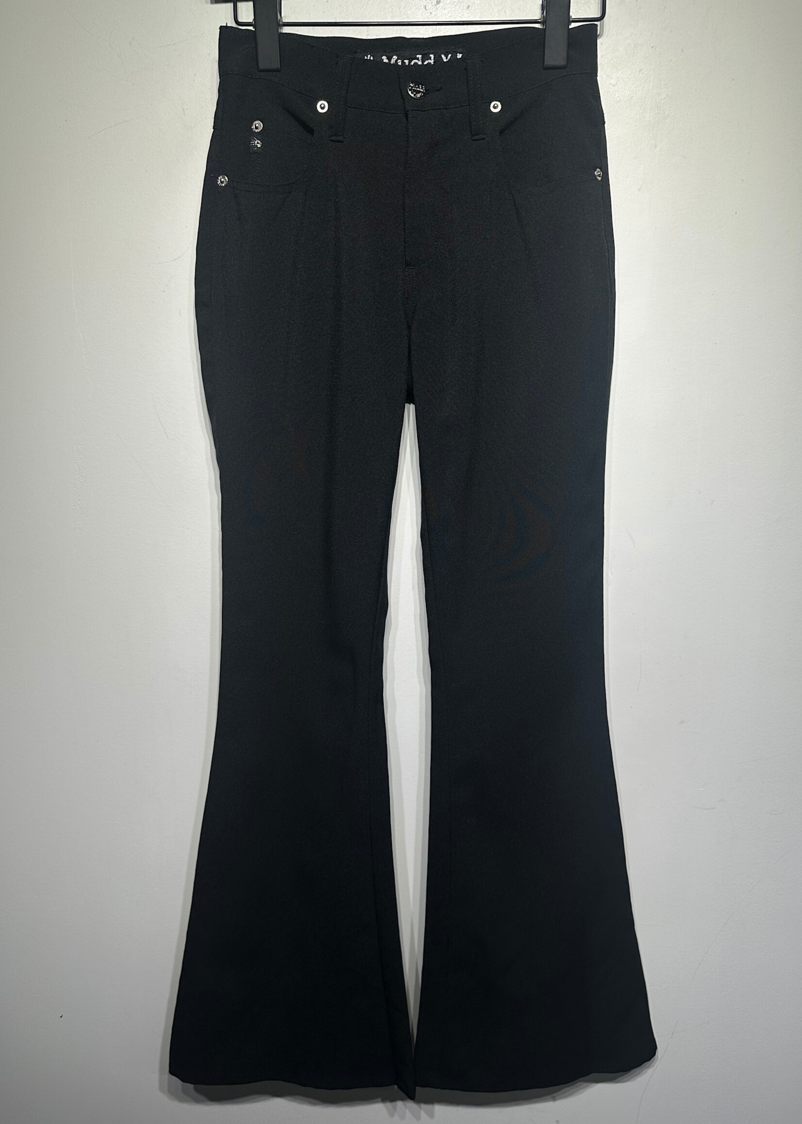 Mudd Y2K Black Logo Flare Pants 23