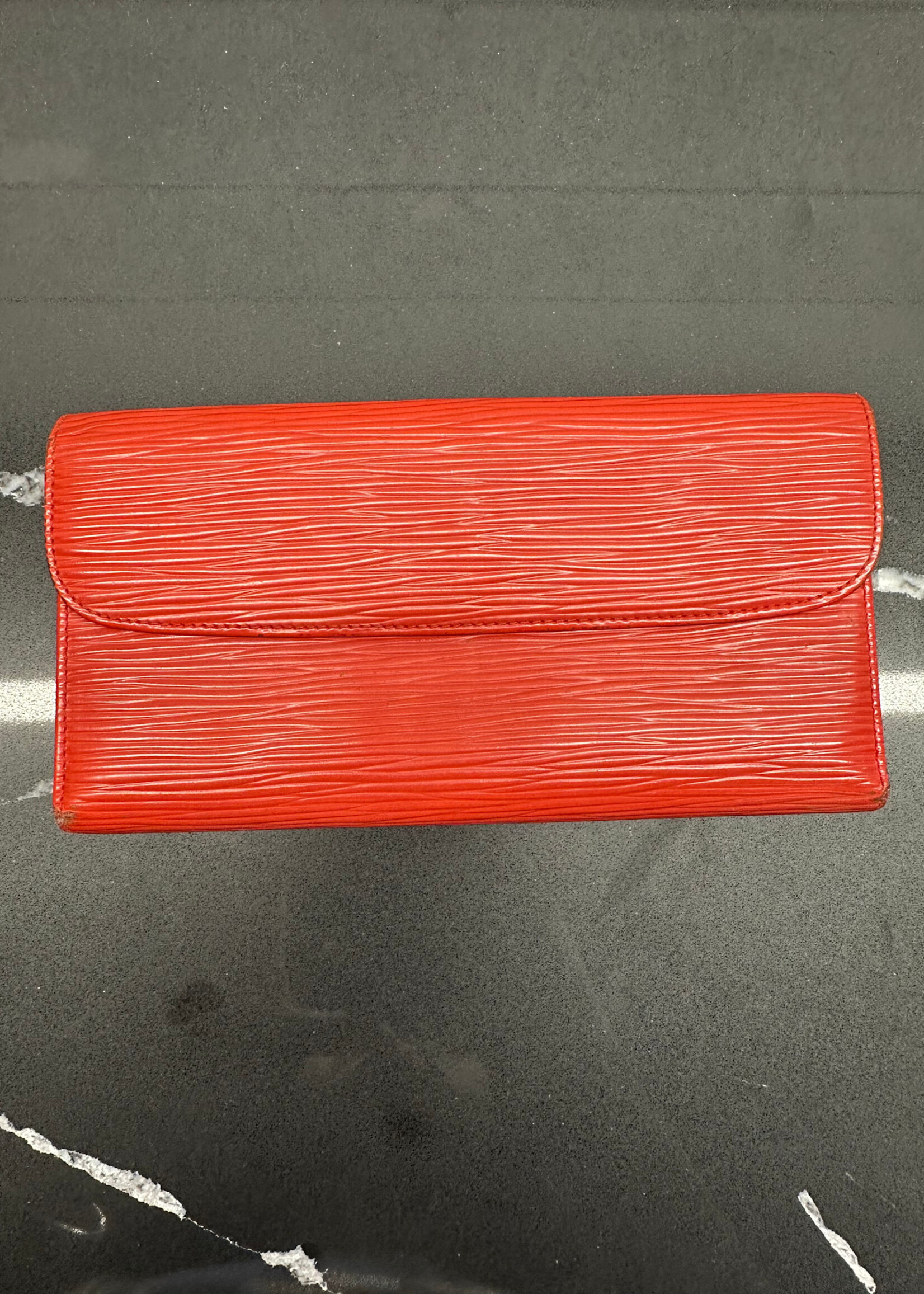 Vintage Fendi Red Epi Wallet