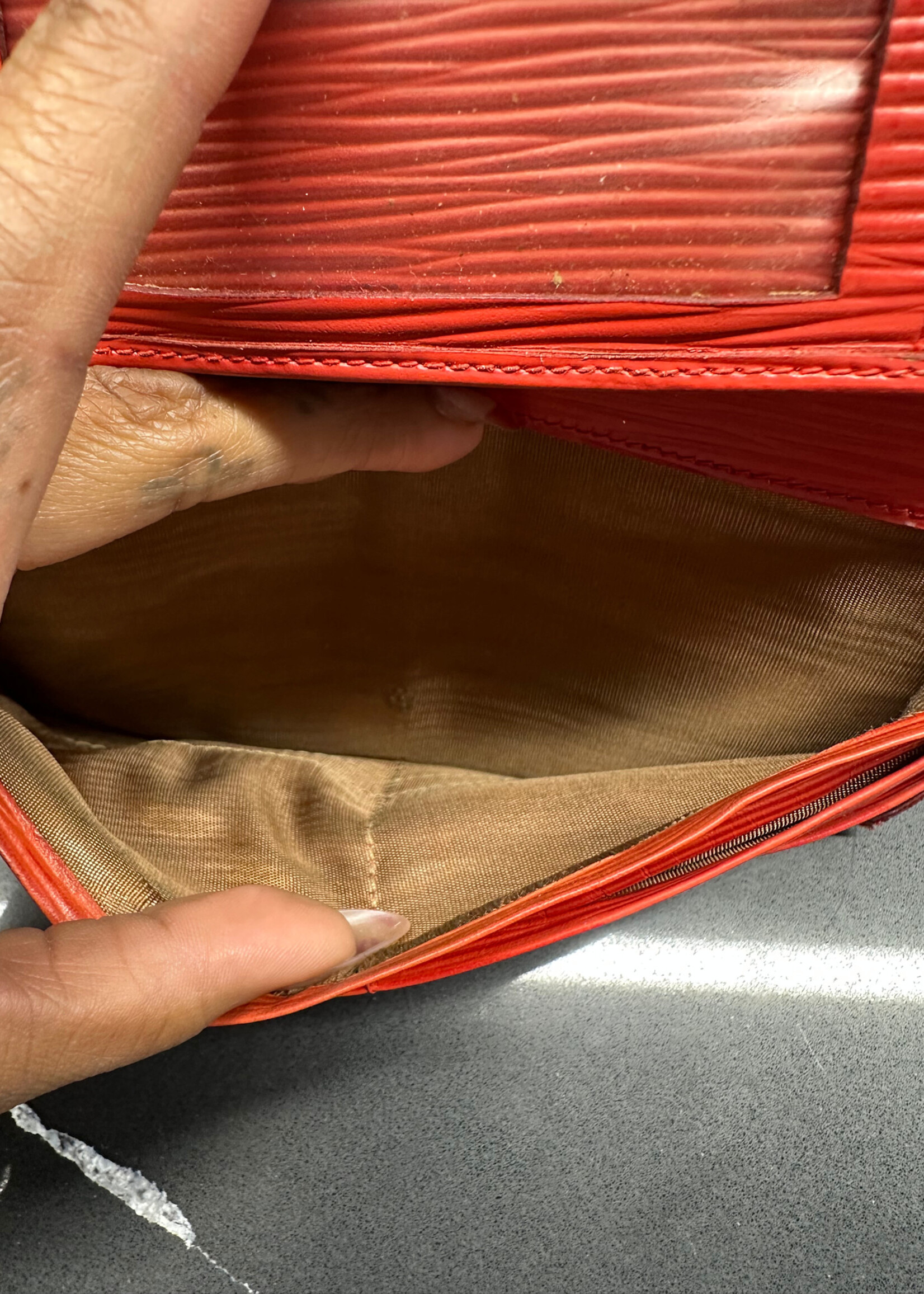 Vintage Fendi Red Epi Wallet