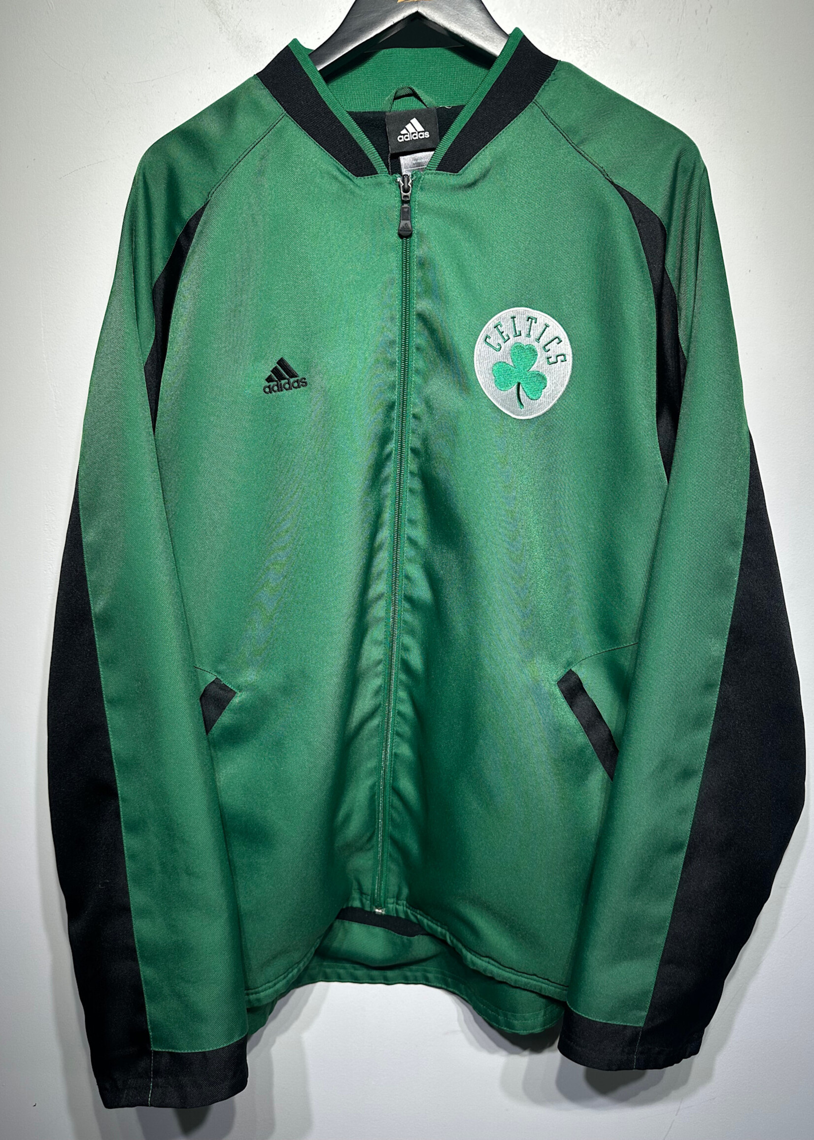 Adidas Black/Green Boston Celtics Jacket Masc L