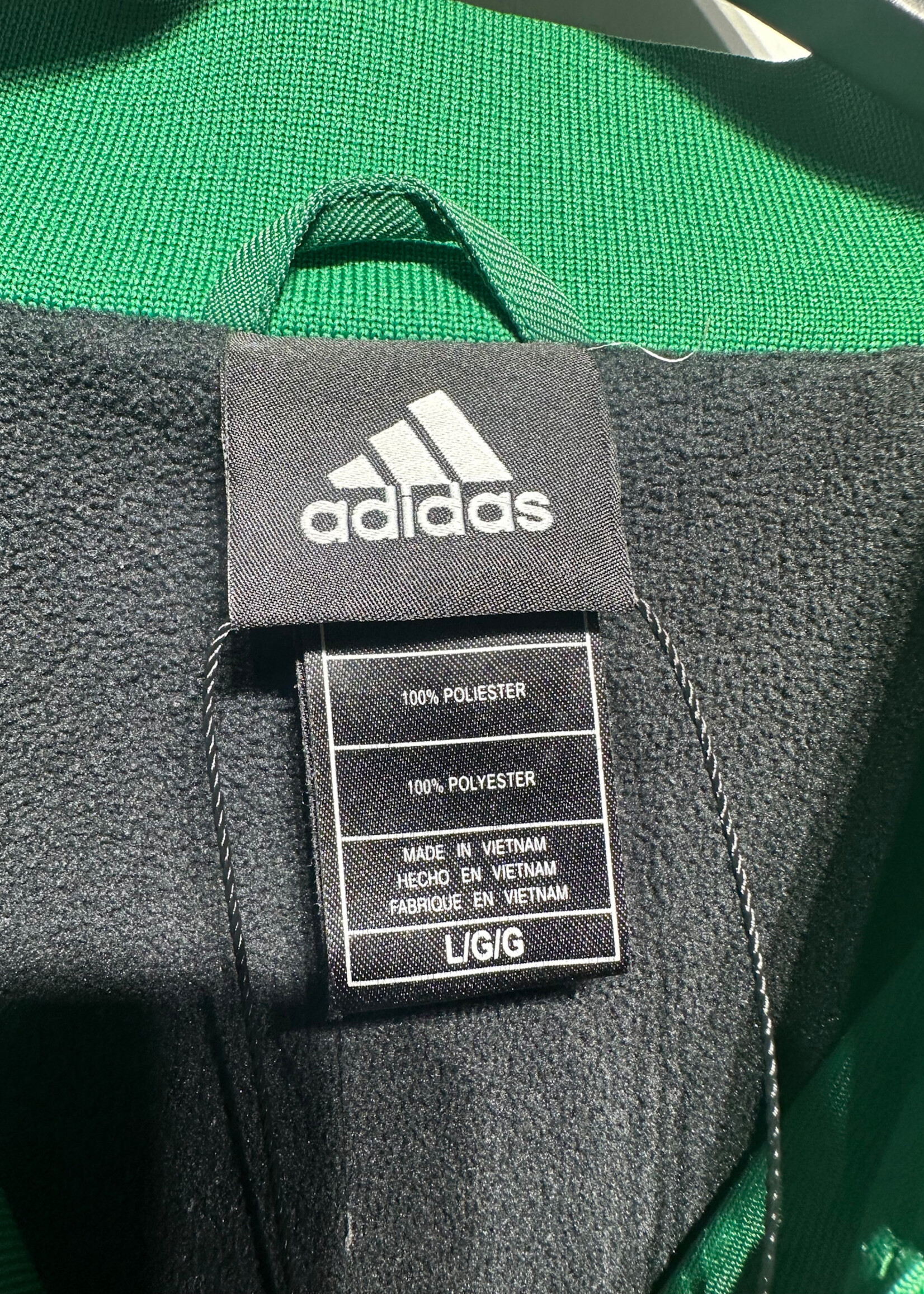 Adidas Black/Green Boston Celtics Jacket Masc L