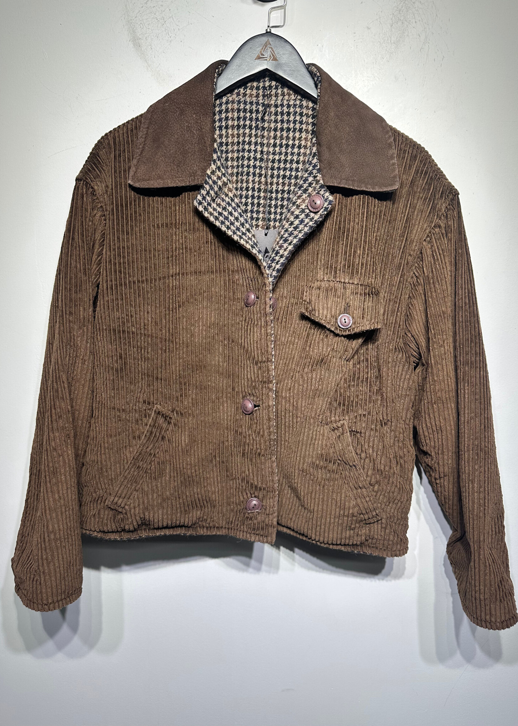 No Label Brown Cord Jacket Masc M AS IS