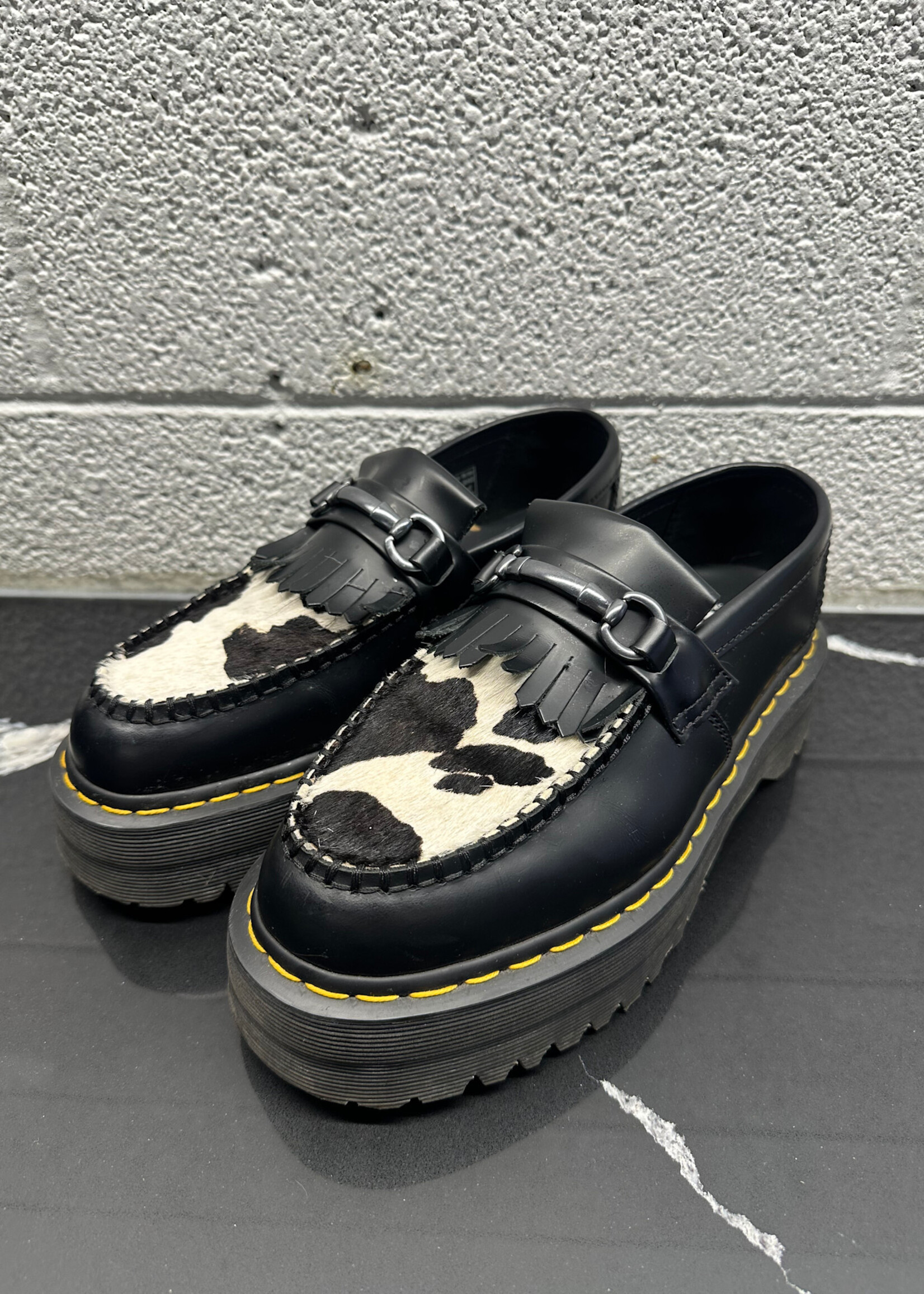Dr Marten Adrian Cow Print Loafer Masc 8 Fem 9.5