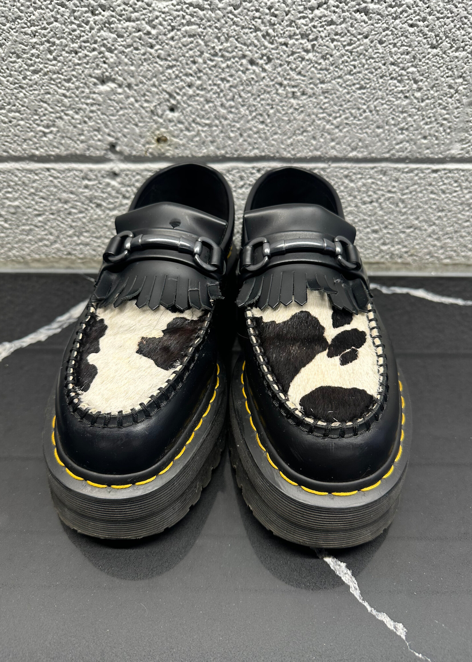 Dr Marten Adrian Cow Print Loafer Masc 8 Fem 9.5