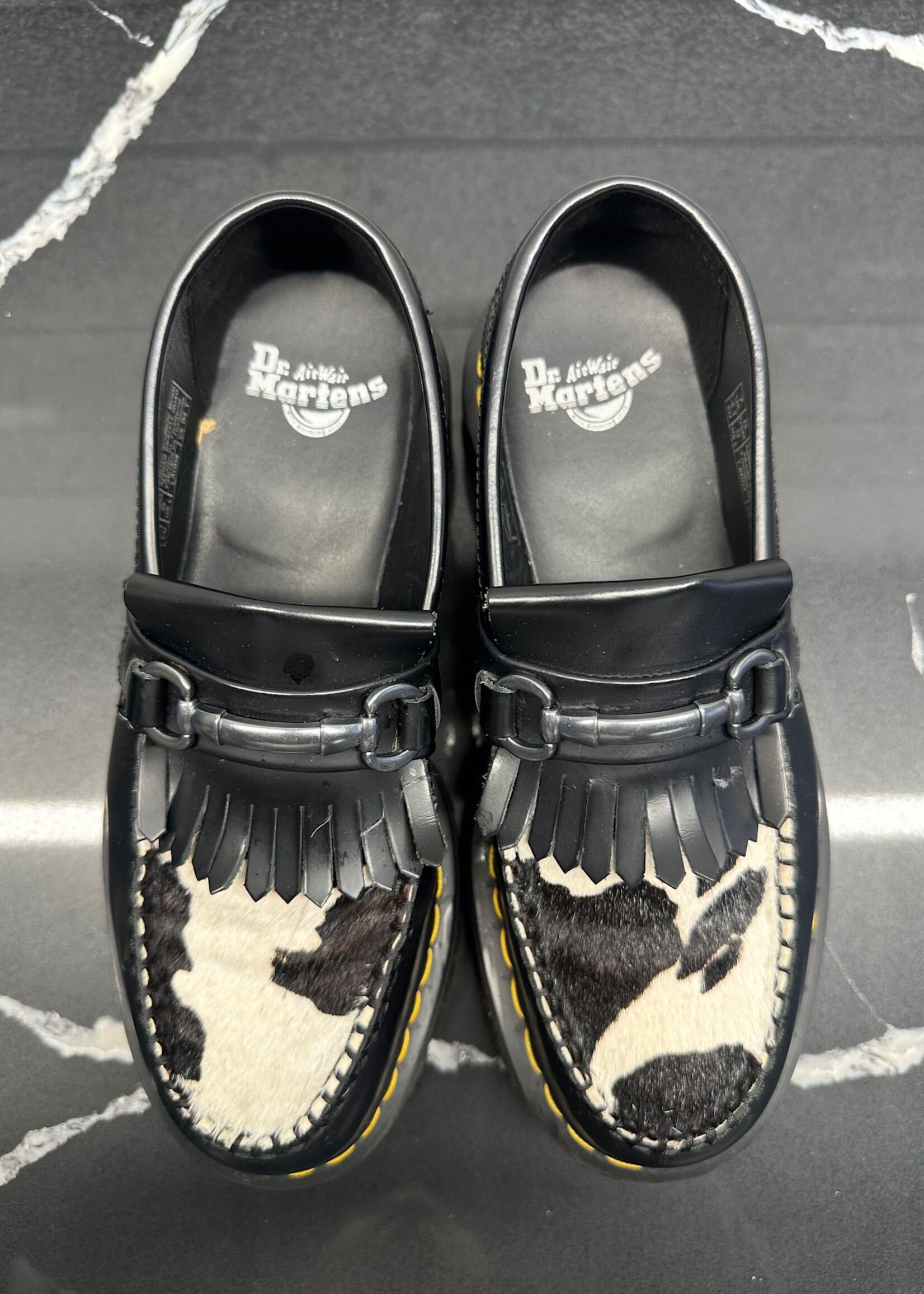 Dr Marten Adrian Cow Print Loafer Masc 8 Fem 9.5