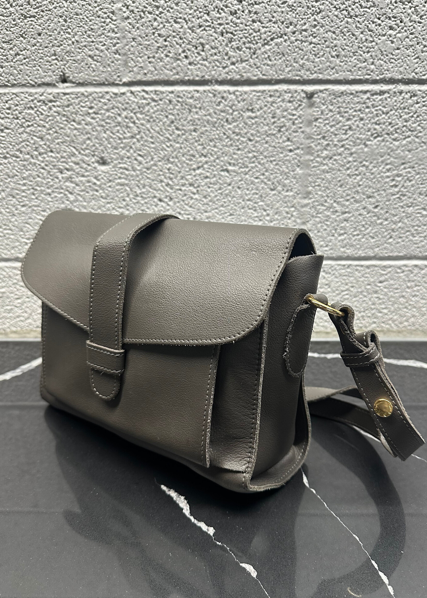 Marni Grey Leather Bag