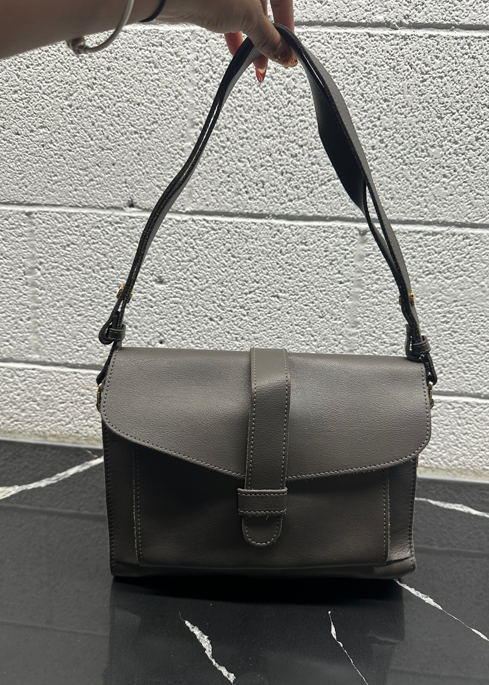 Marni Grey Leather Bag