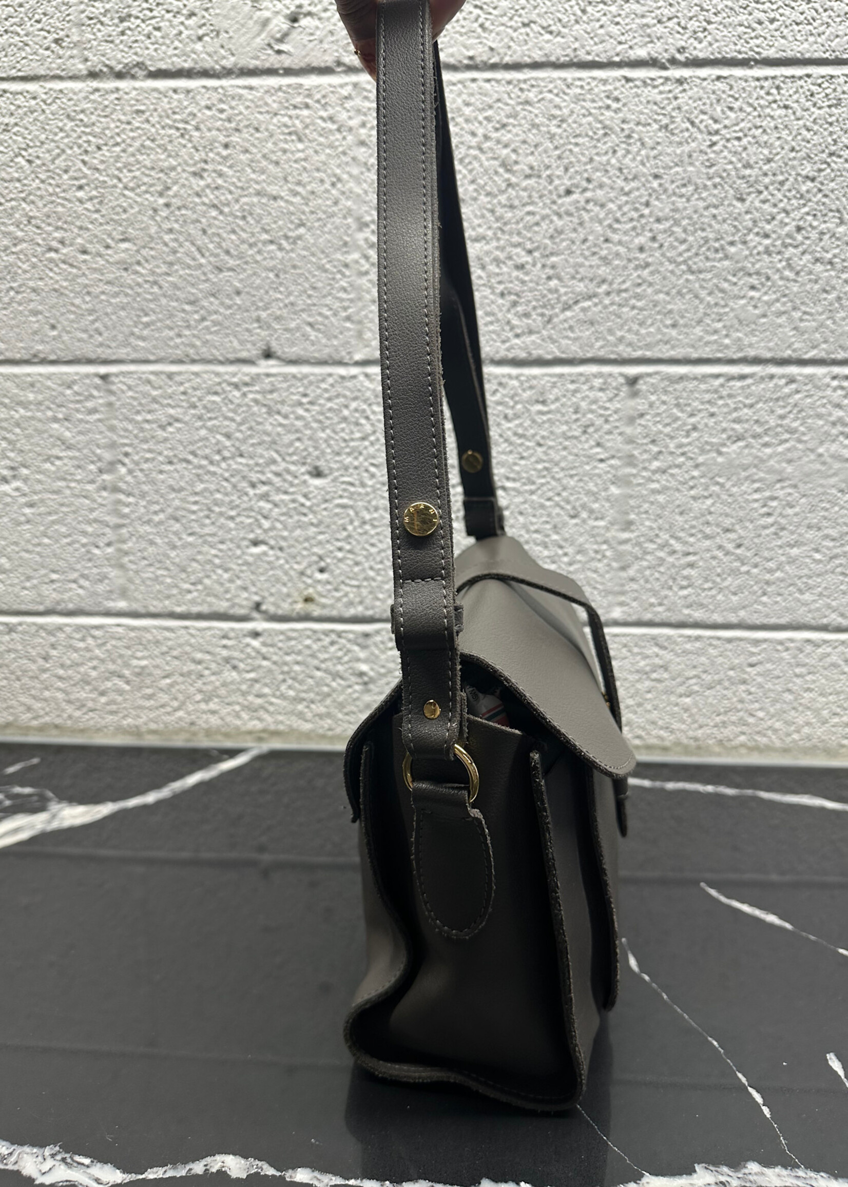 Marni Grey Leather Bag