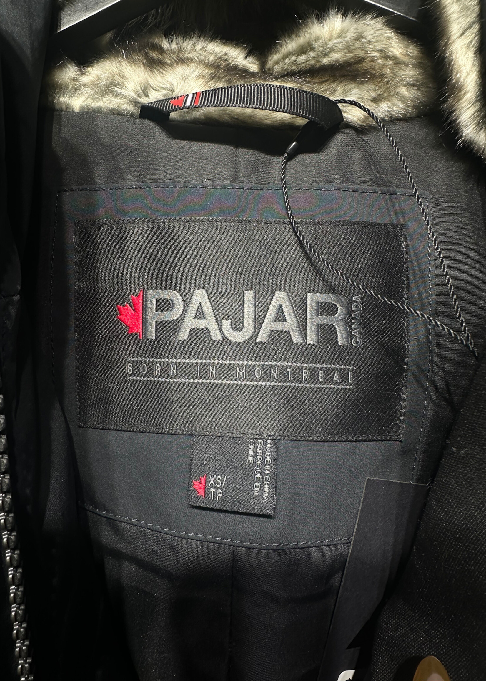 Pjar Fur Trim Puffer Jacket Fem XS