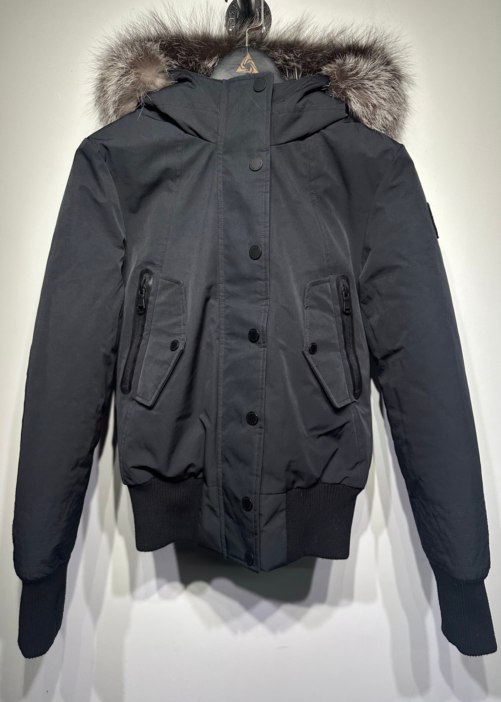 Pjar Fur Trim Puffer Jacket Fem XS