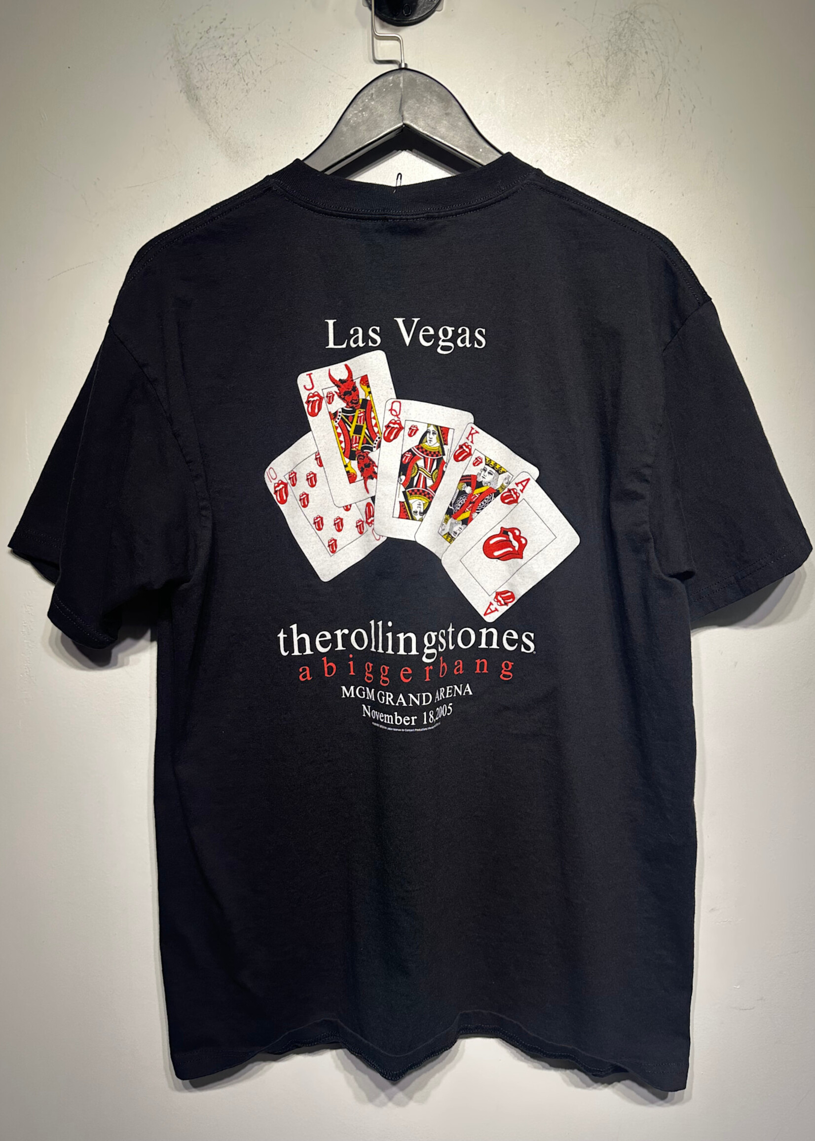 05 Rolling Stones Vegas Bigger Bang Black Tee L
